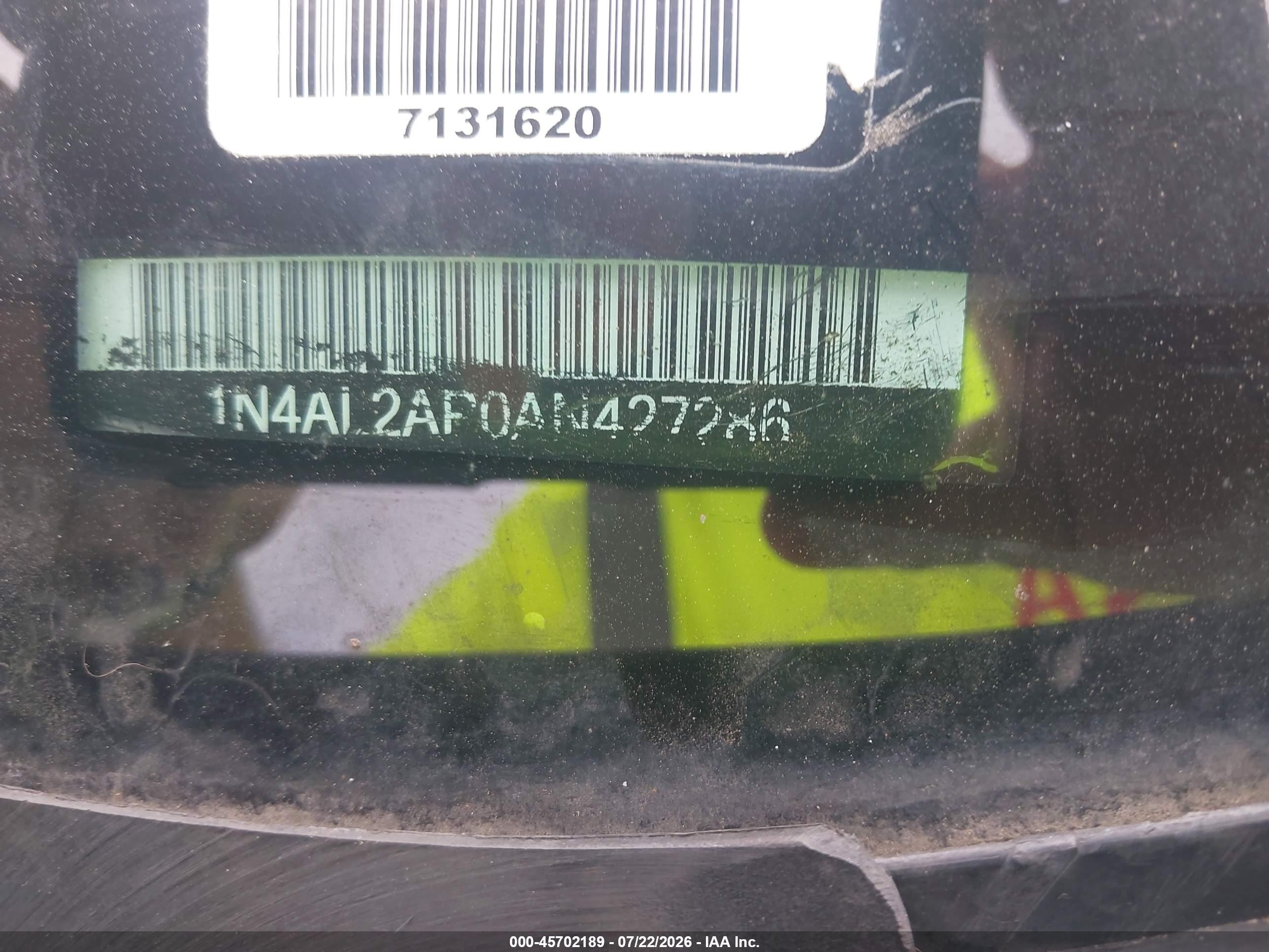 2010 Nissan Altima 2.5 S Silver vin: 1N4AL2AP0AN427286