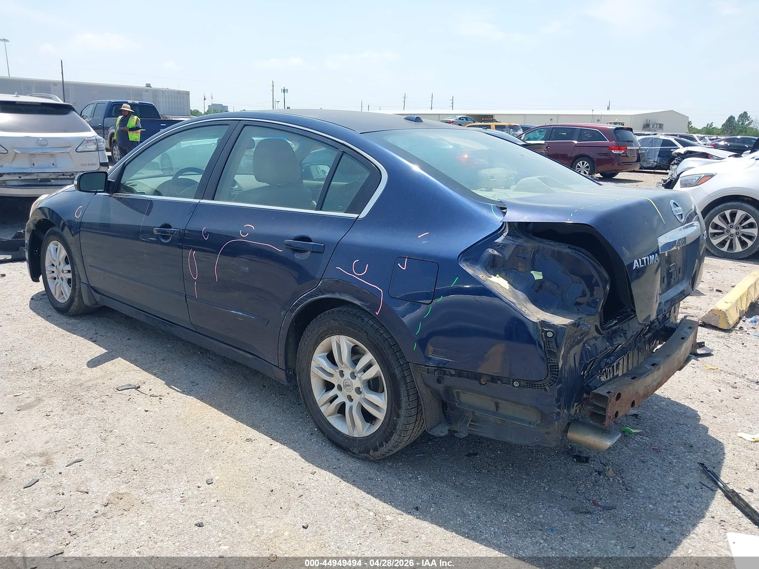 2010 Nissan Altima 2.5 S Синий vin: 1N4AL2AP0AN449532