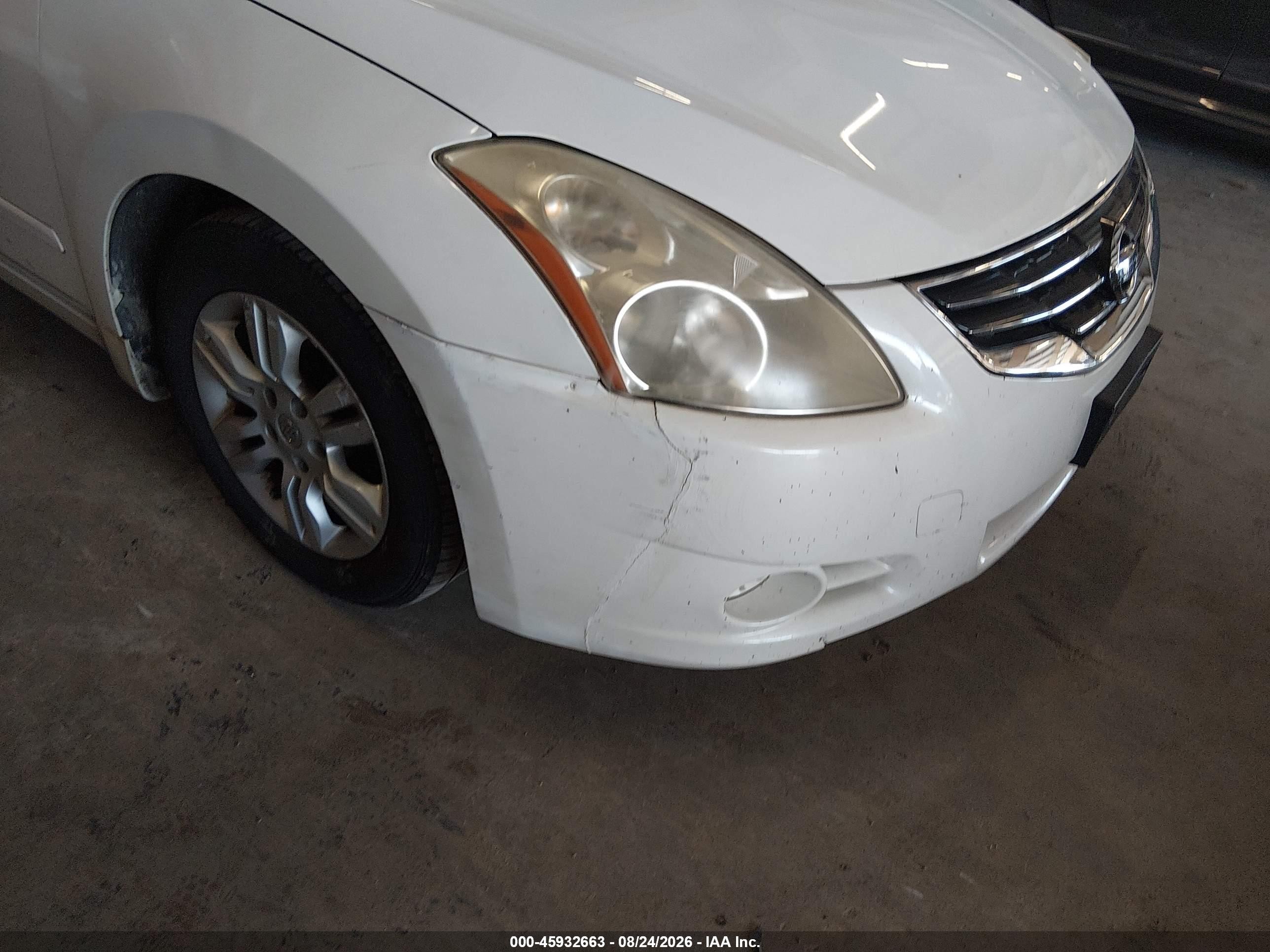 2010 Nissan Altima 2.5 S White vin: 1N4AL2AP0AN475368