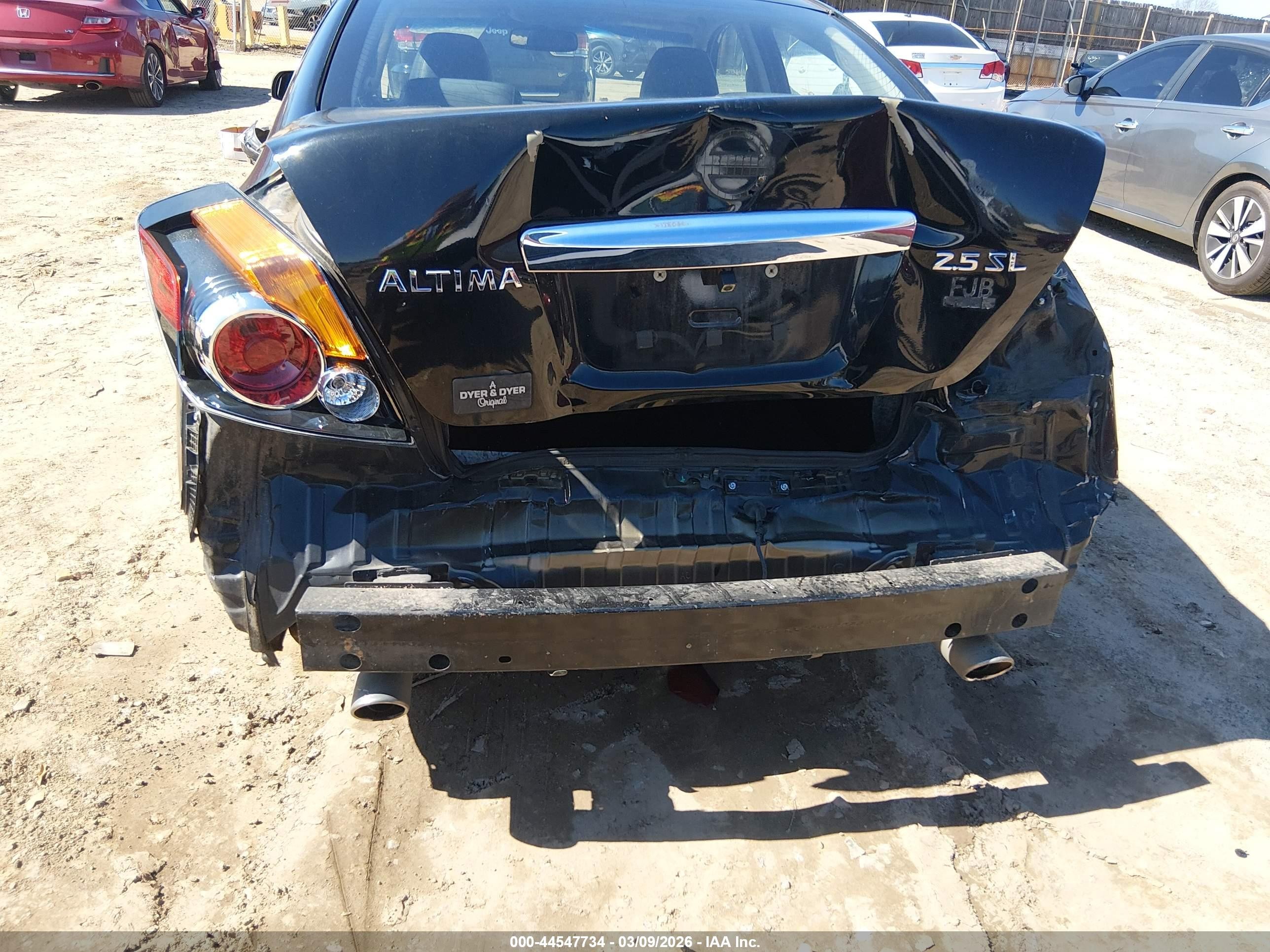 2010 Nissan Altima 2.5 S Black vin: 1N4AL2AP0AN480005