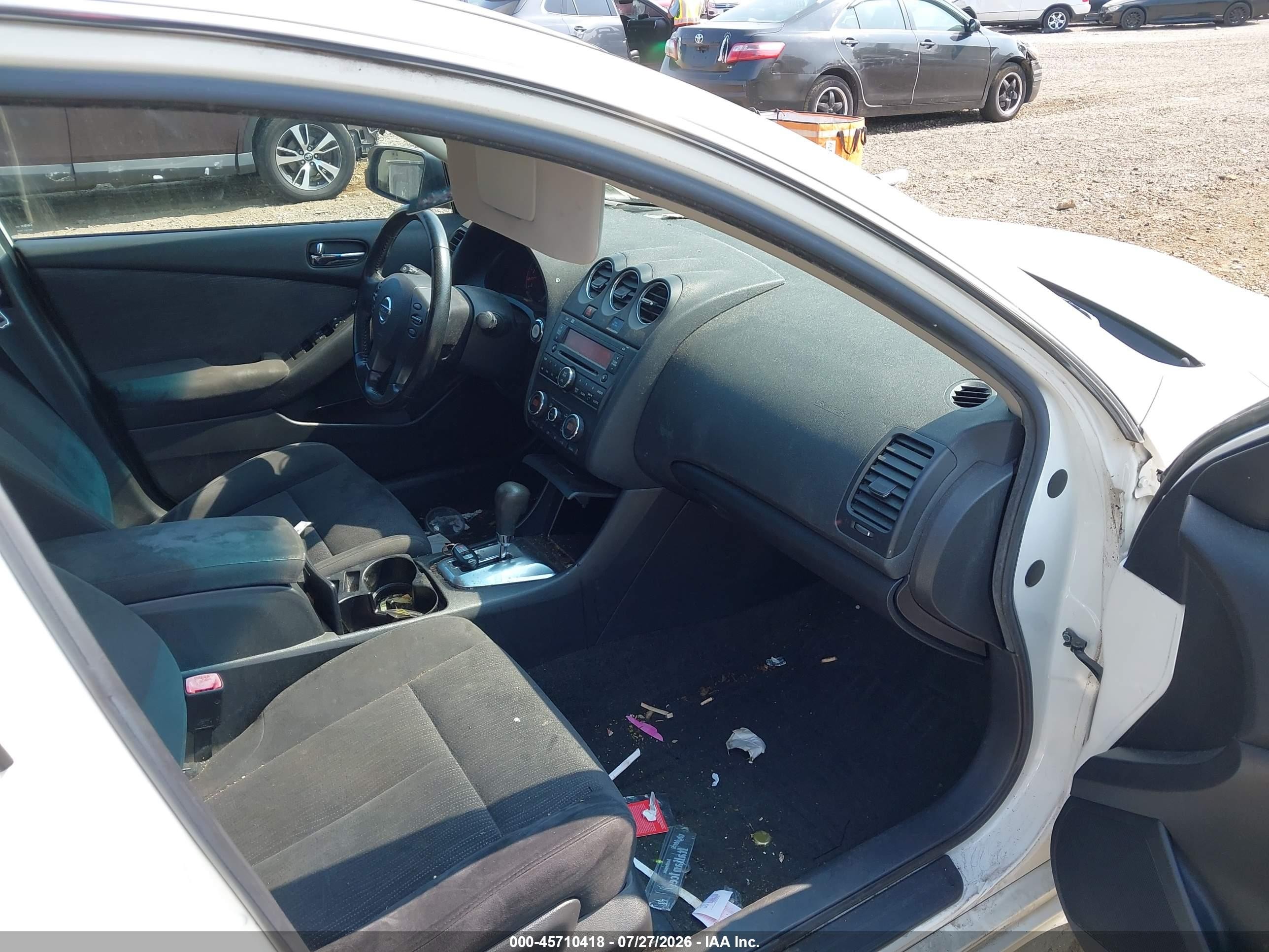 2010 Nissan Altima 2.5 S White vin: 1N4AL2AP0AN494891
