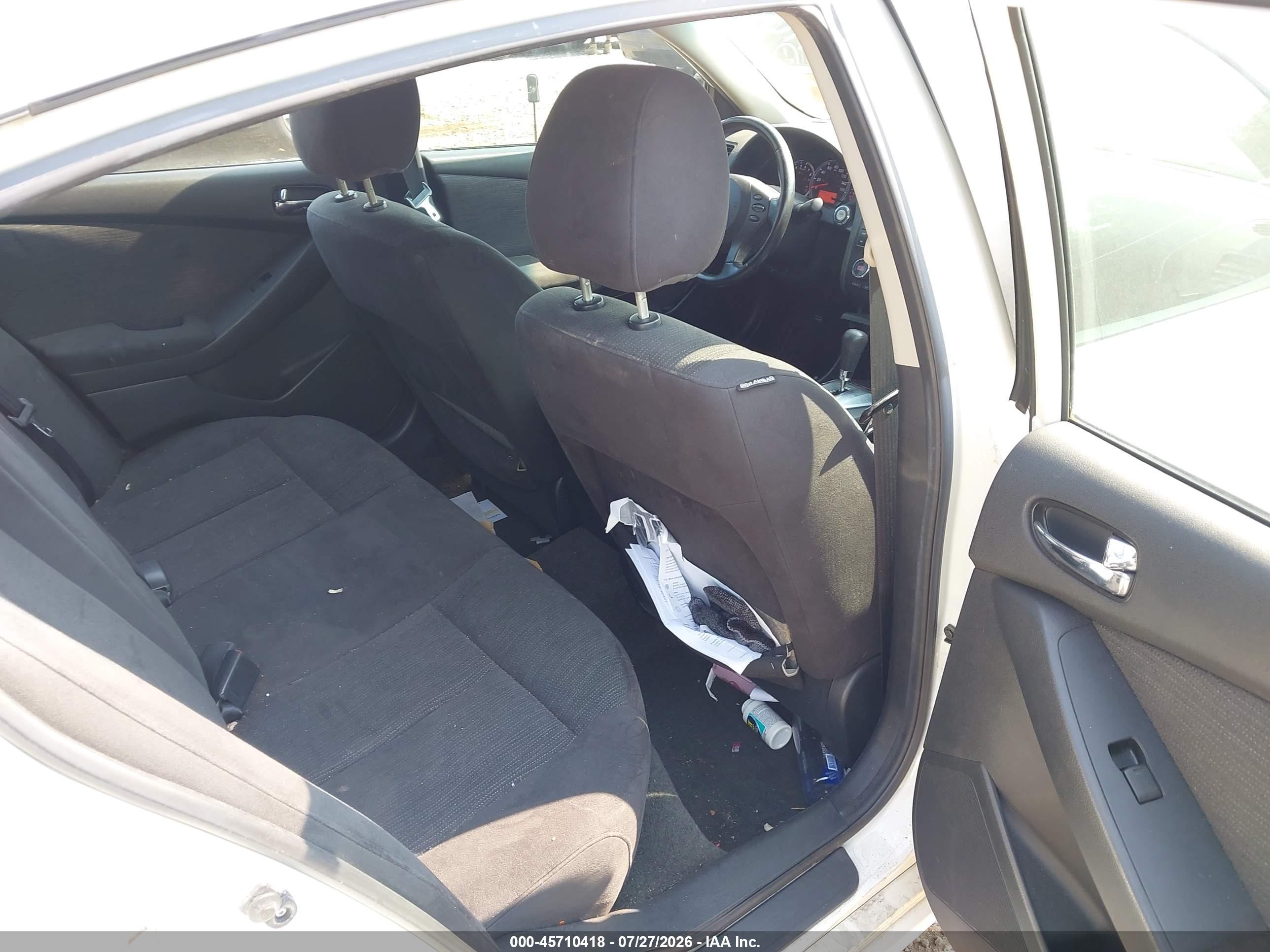 2010 Nissan Altima 2.5 S White vin: 1N4AL2AP0AN494891