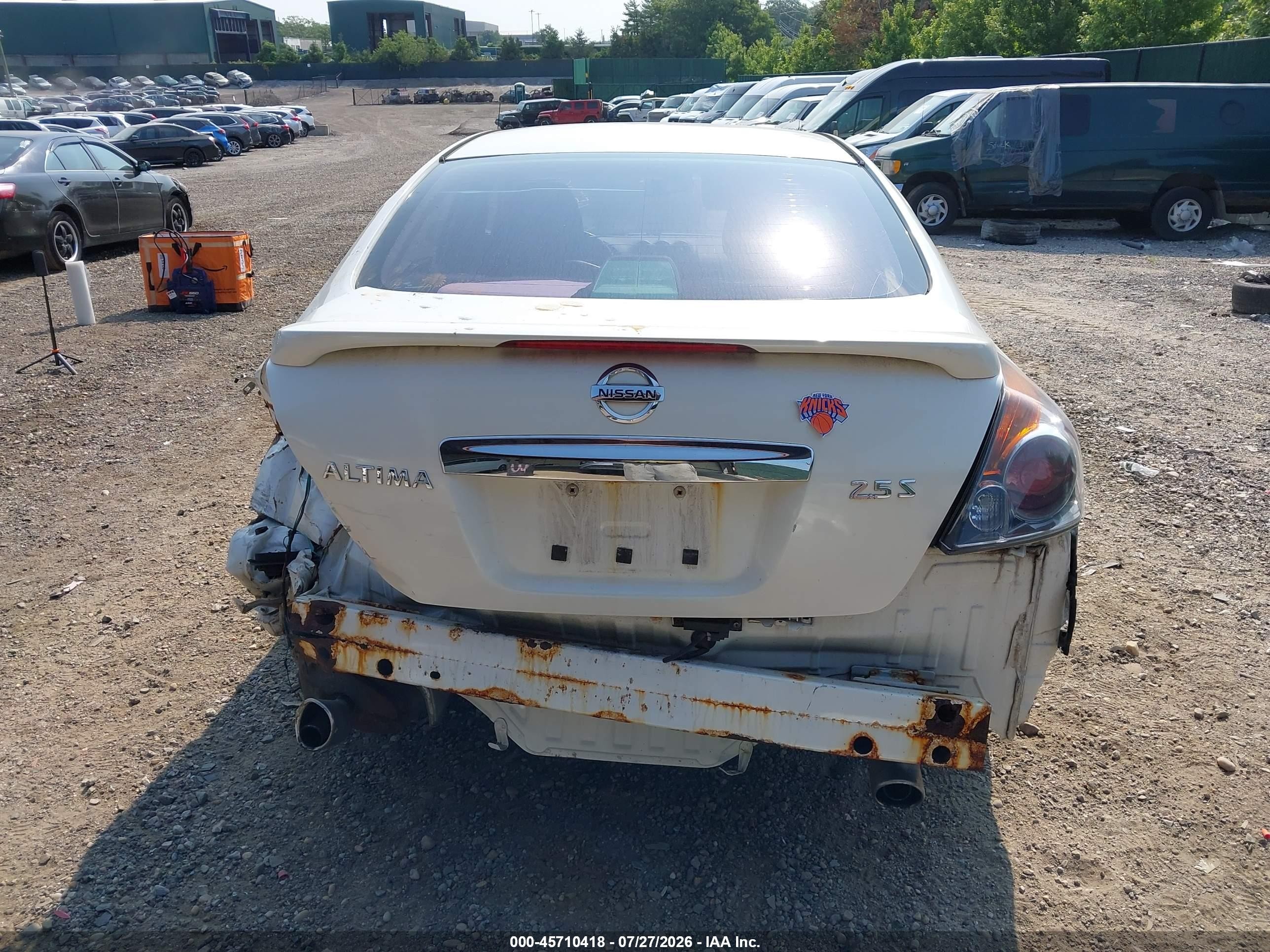 2010 Nissan Altima 2.5 S White vin: 1N4AL2AP0AN494891