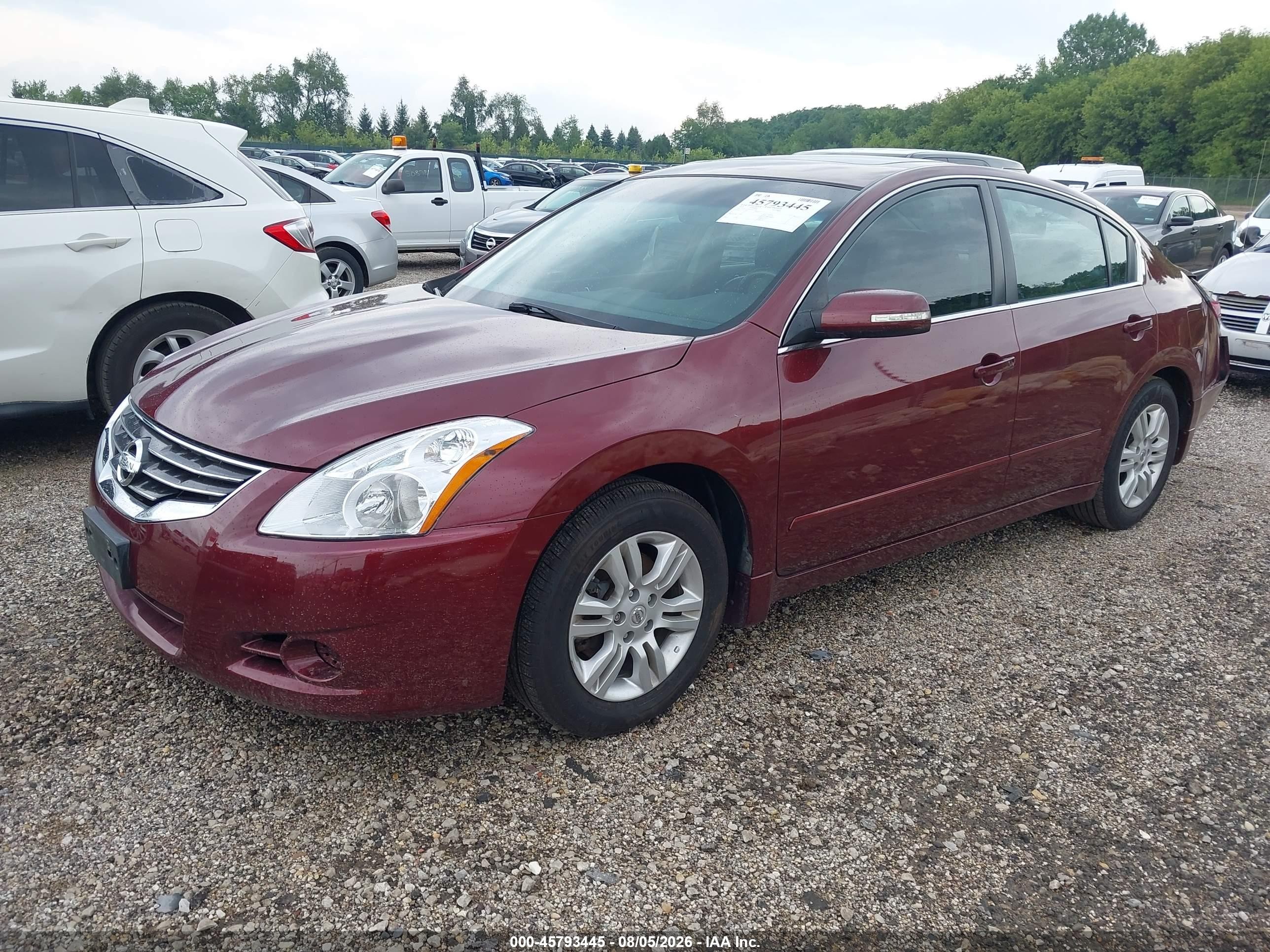 2010 Nissan Altima 2.5 S Burgundy vin: 1N4AL2AP0AN531924