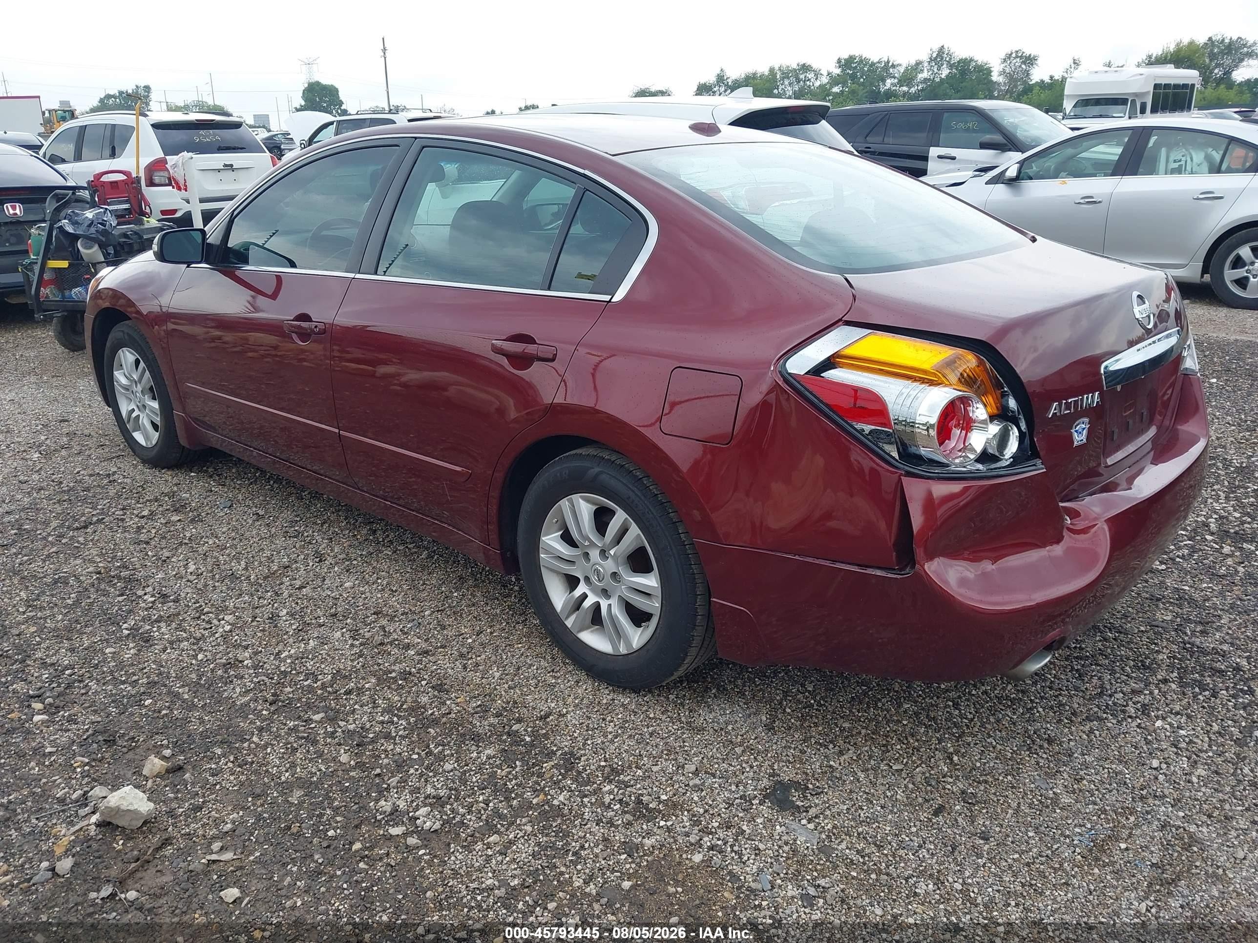 2010 Nissan Altima 2.5 S Burgundy vin: 1N4AL2AP0AN531924