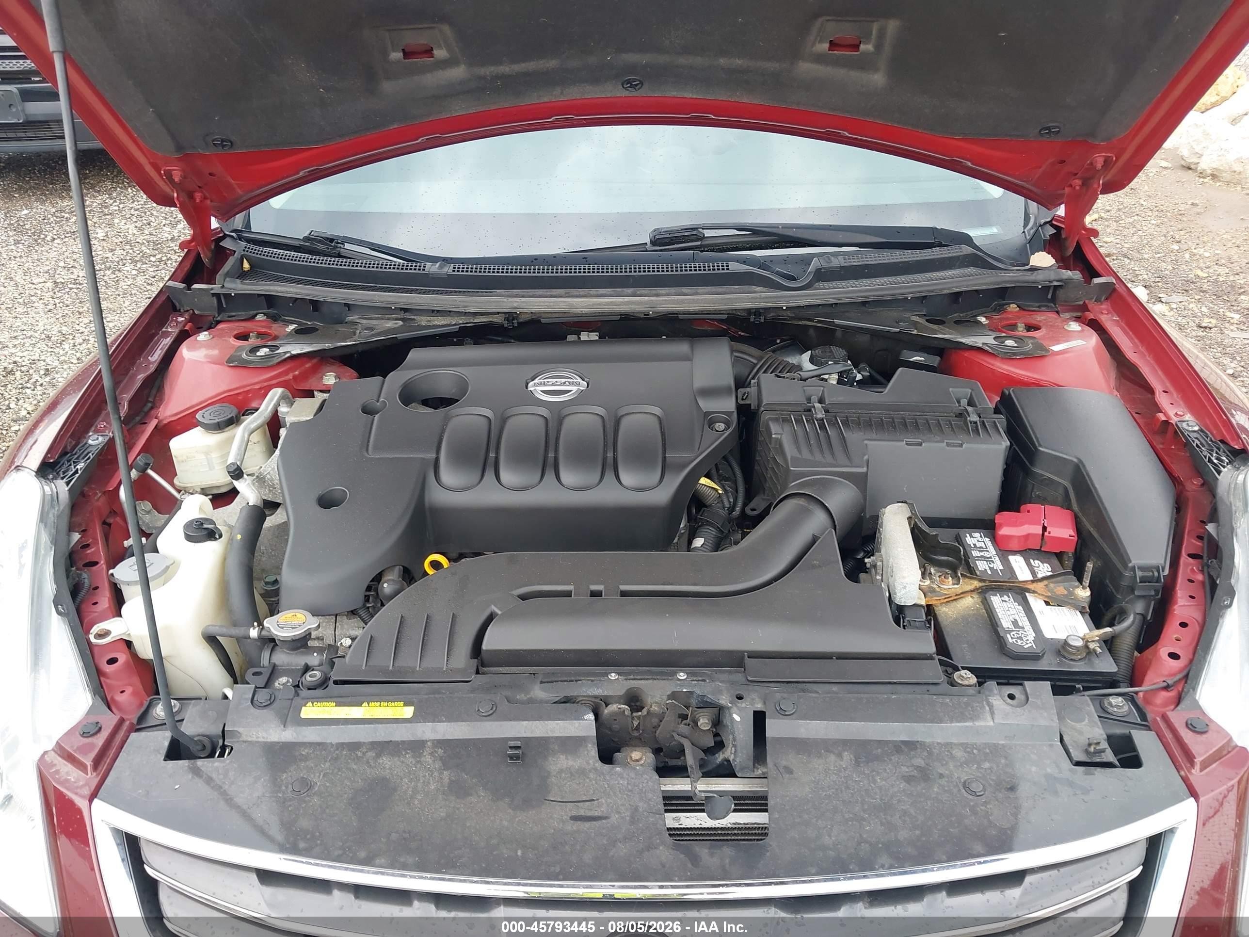 2010 Nissan Altima 2.5 S Burgundy vin: 1N4AL2AP0AN531924