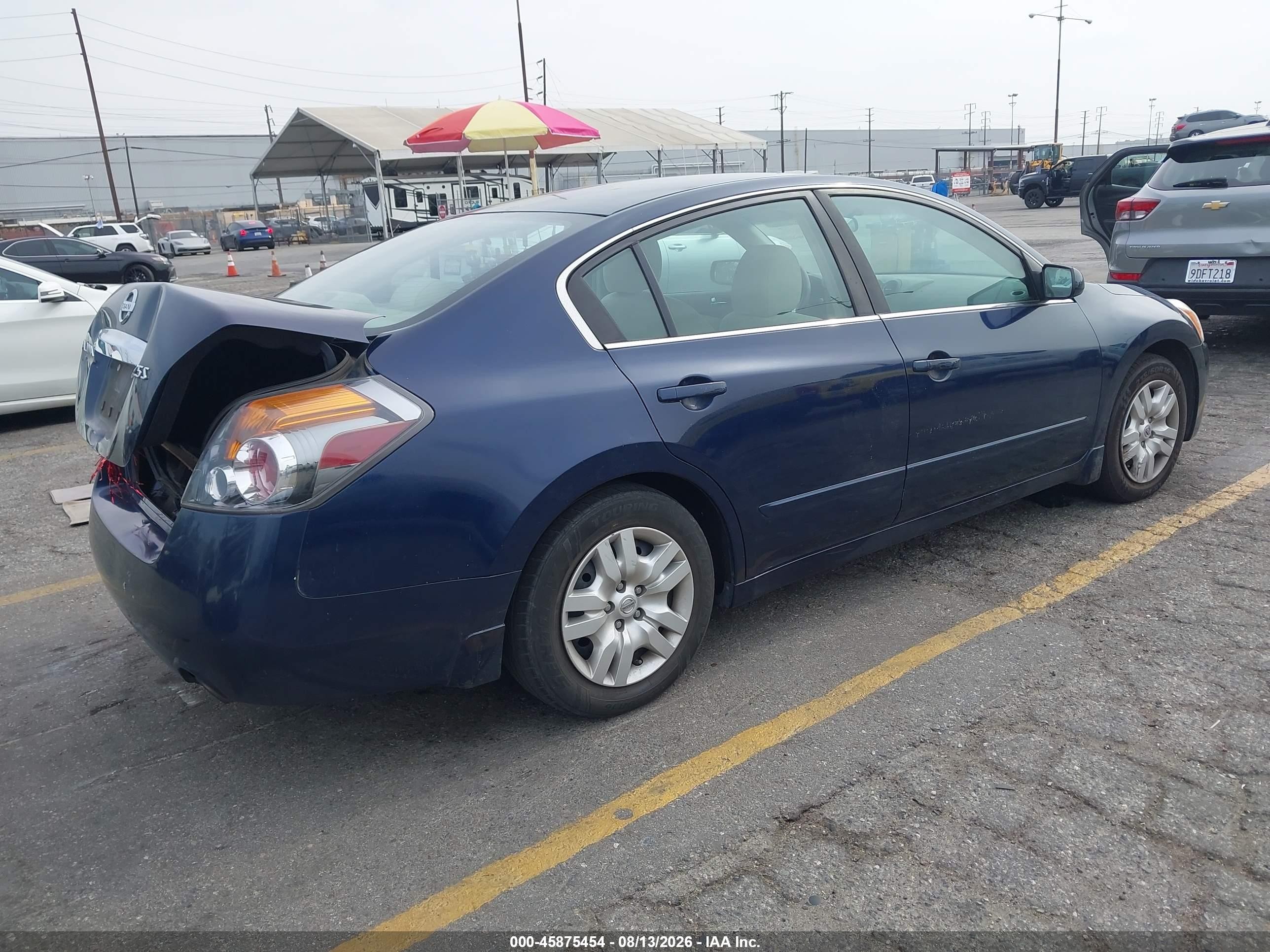 2010 Nissan Altima 2.5 S Blue vin: 1N4AL2AP0AN556614