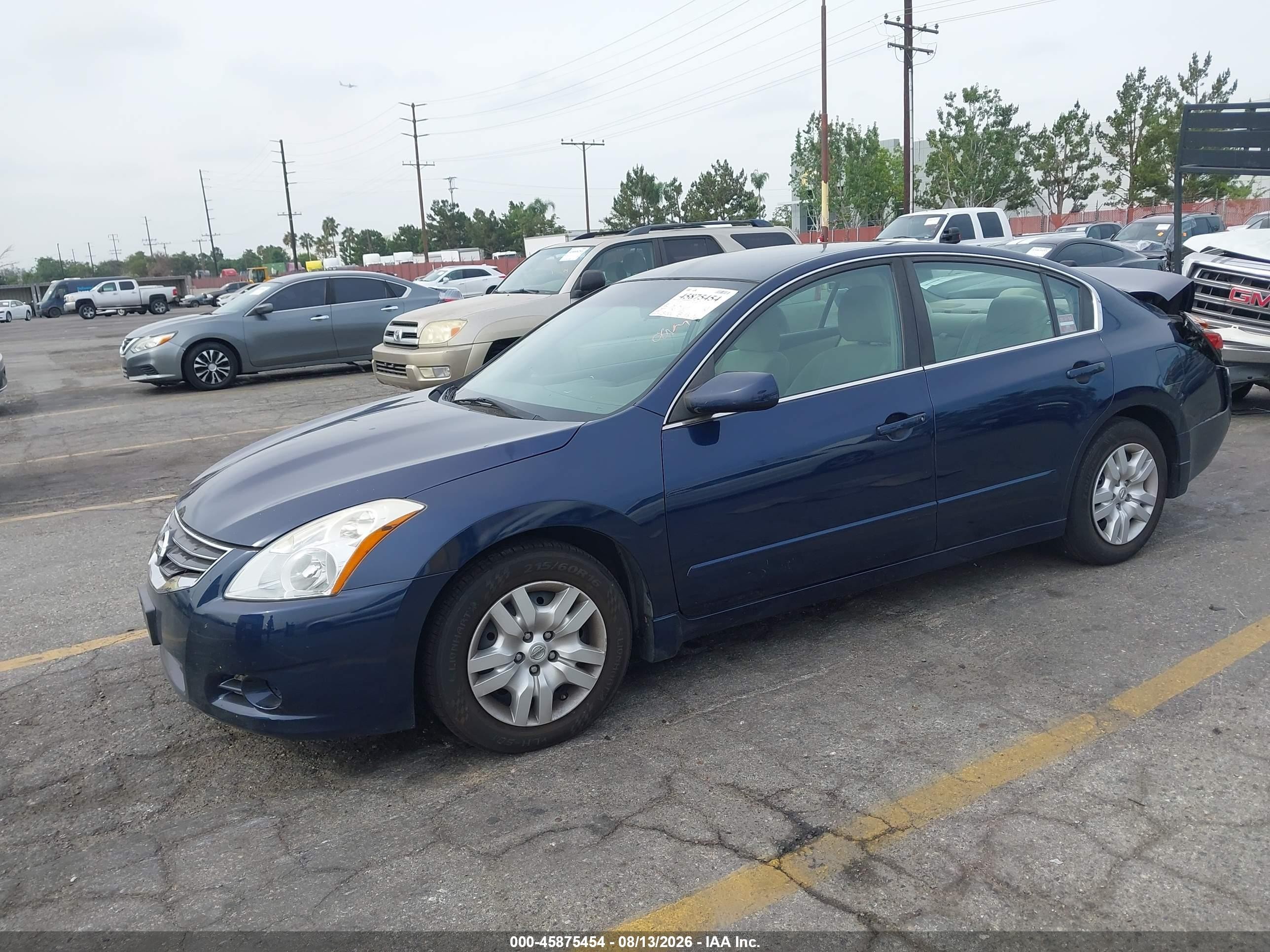 2010 Nissan Altima 2.5 S Blue vin: 1N4AL2AP0AN556614
