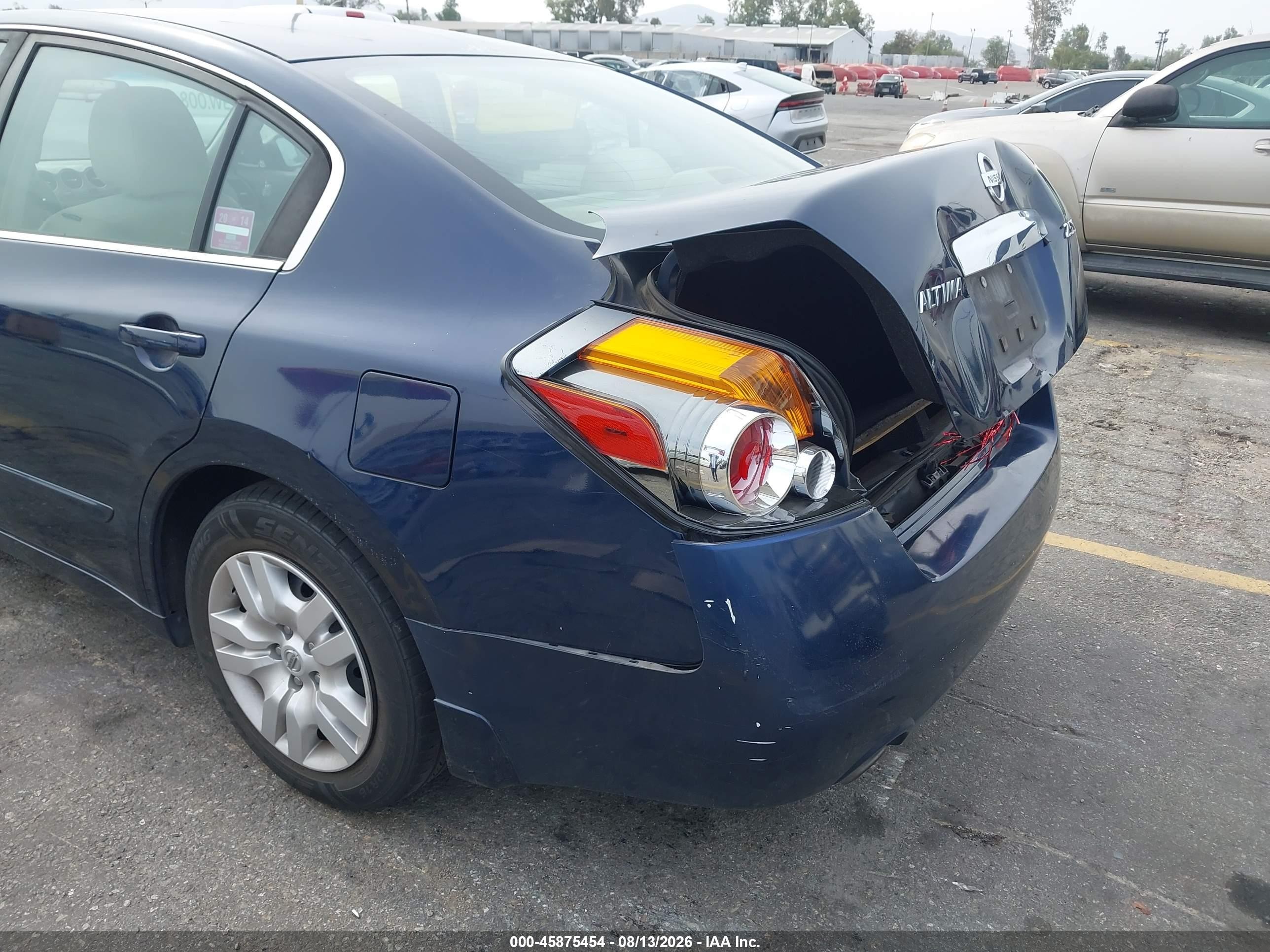 2010 Nissan Altima 2.5 S Blue vin: 1N4AL2AP0AN556614