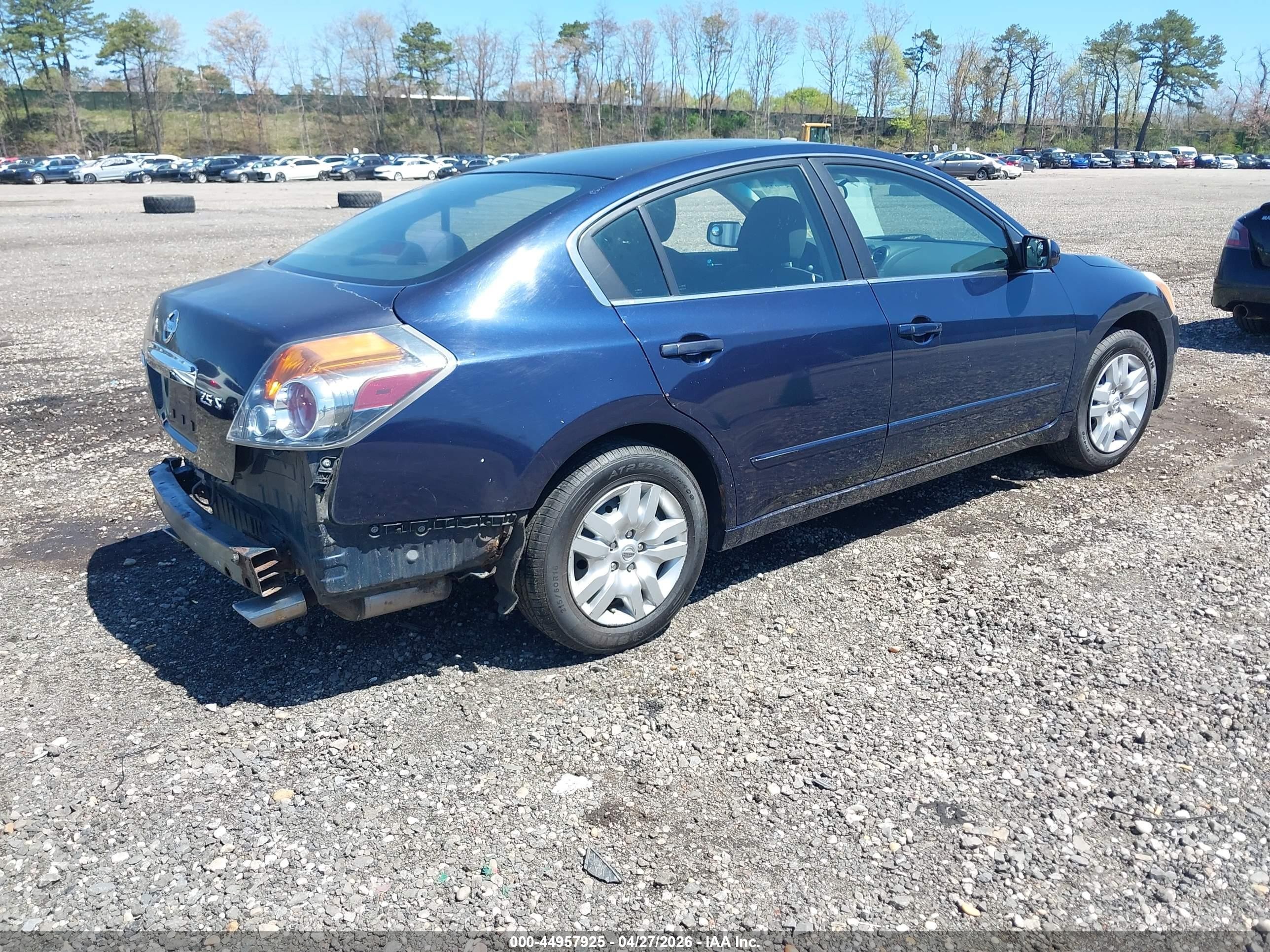 2010 Nissan Altima 2.5 S Blue vin: 1N4AL2AP0AN558105