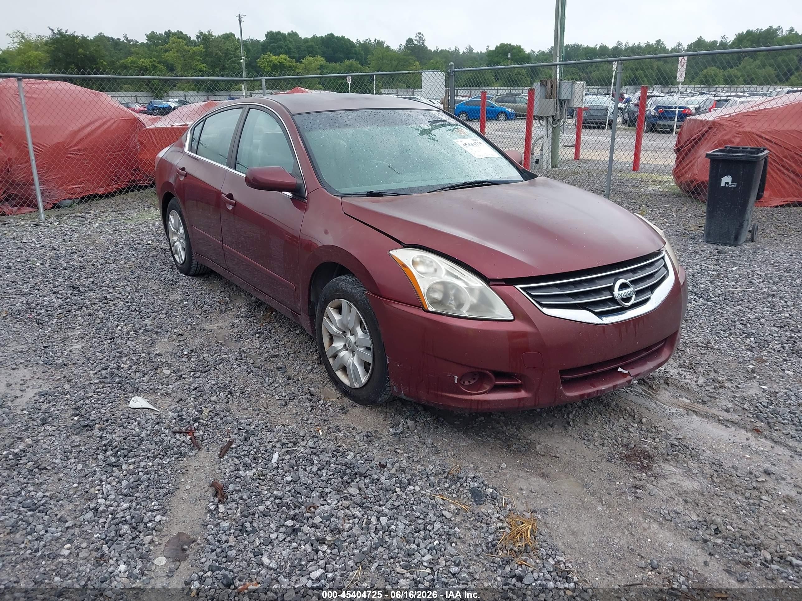 2011 Nissan Altima 2.5 S Maroon vin: 1N4AL2AP0BC103249