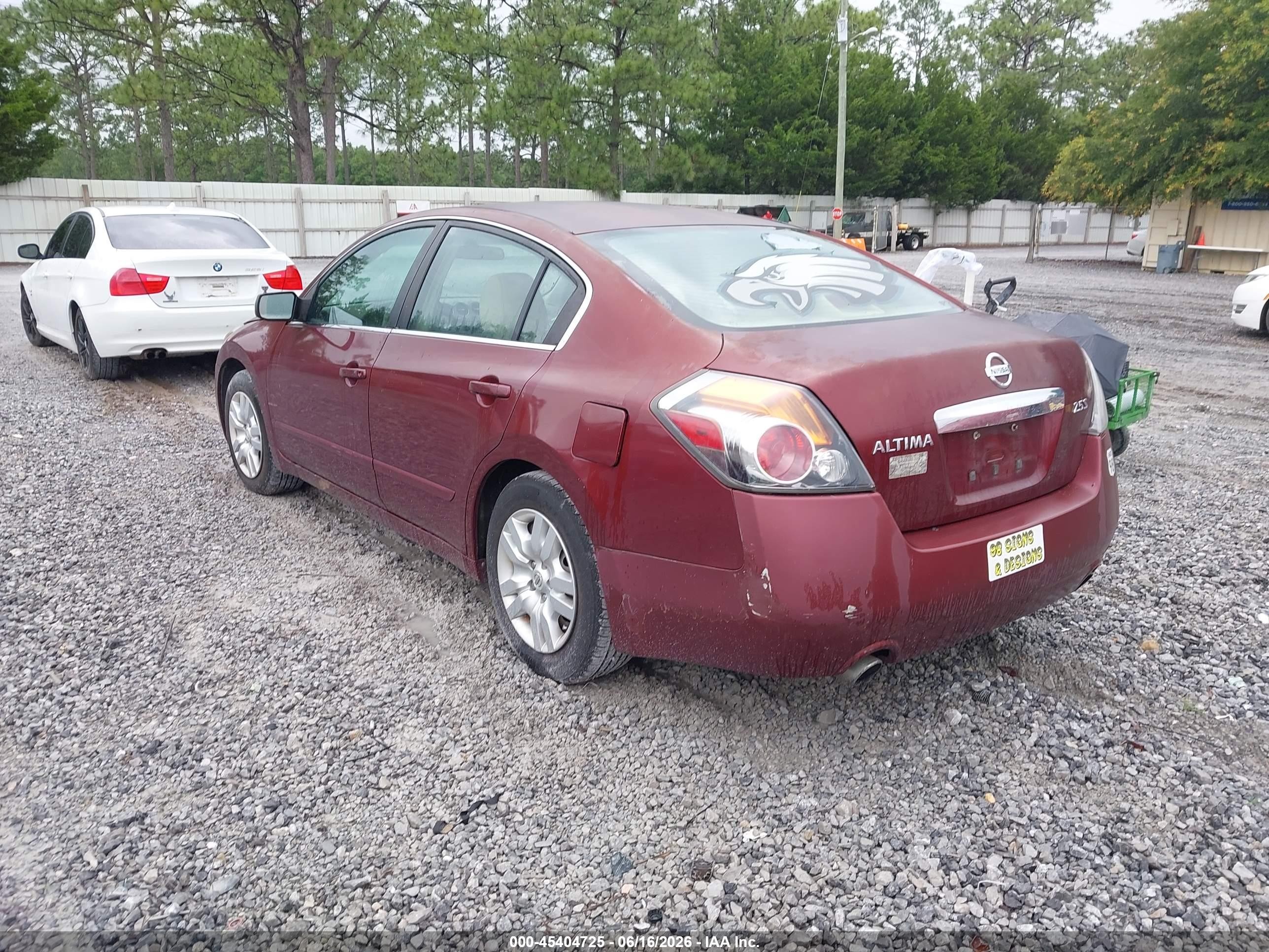 2011 Nissan Altima 2.5 S Maroon vin: 1N4AL2AP0BC103249