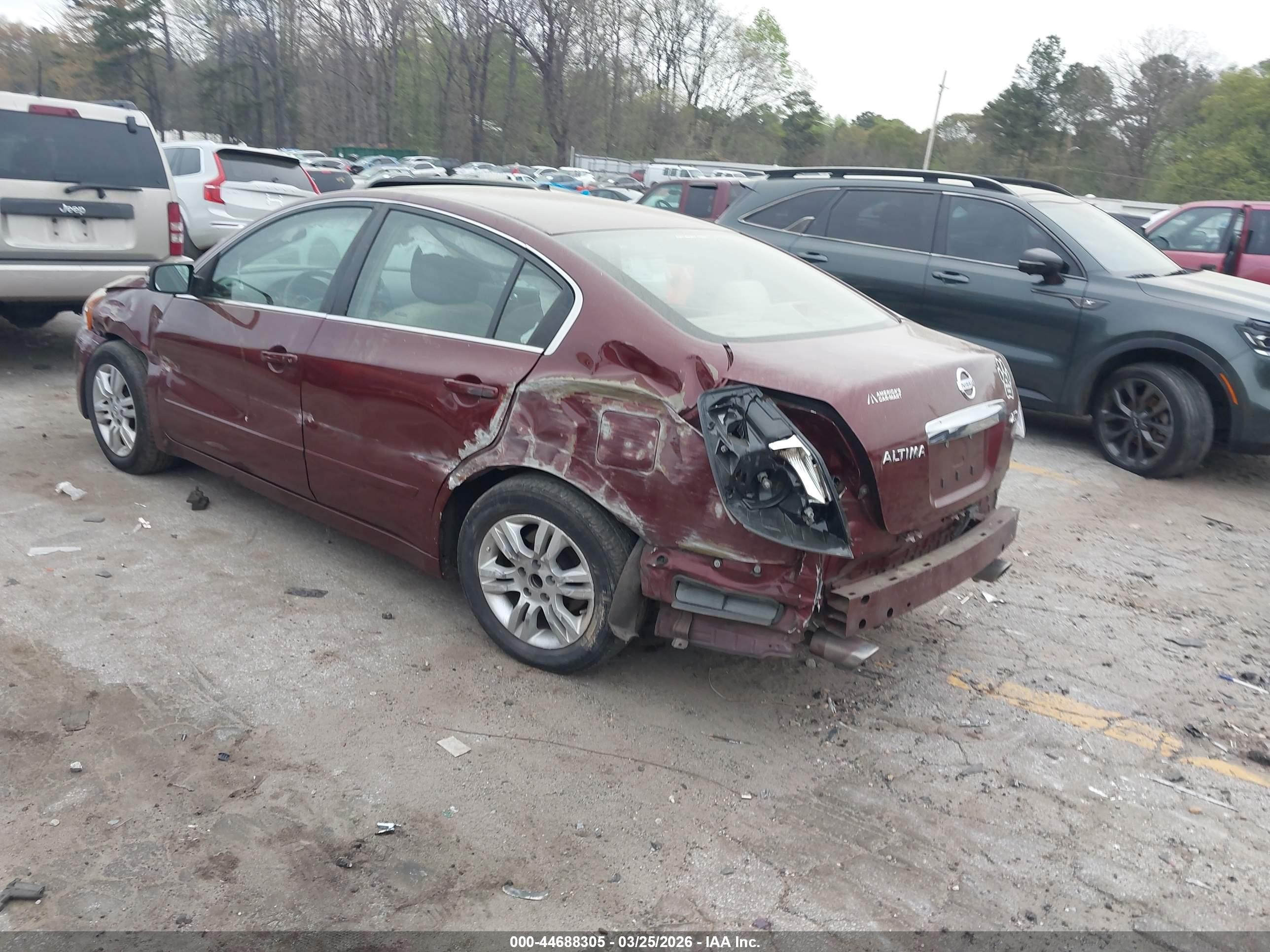 2011 Nissan Altima 2.5 S Burgundy vin: 1N4AL2AP0BN440556