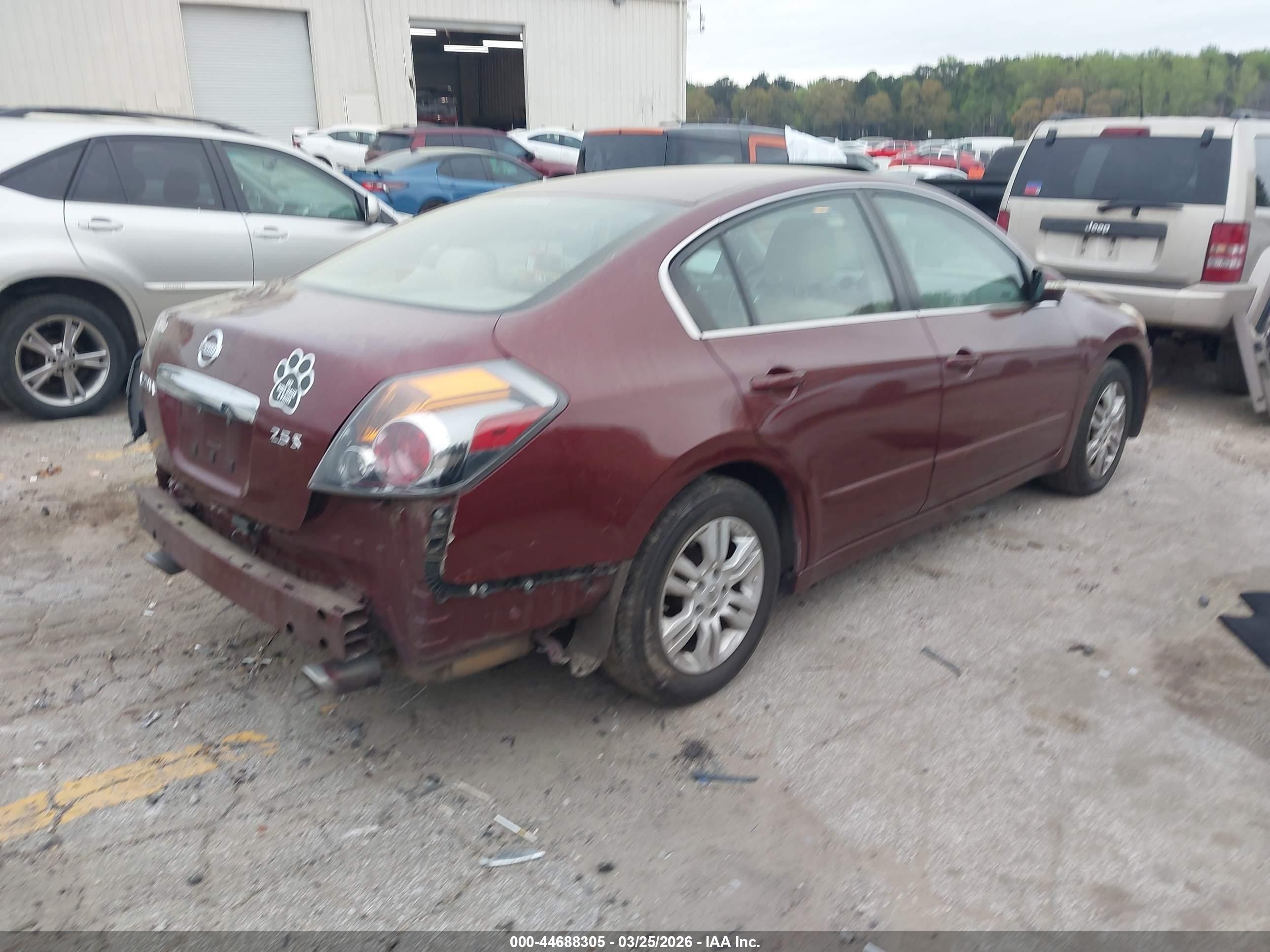 2011 Nissan Altima 2.5 S Burgundy vin: 1N4AL2AP0BN440556
