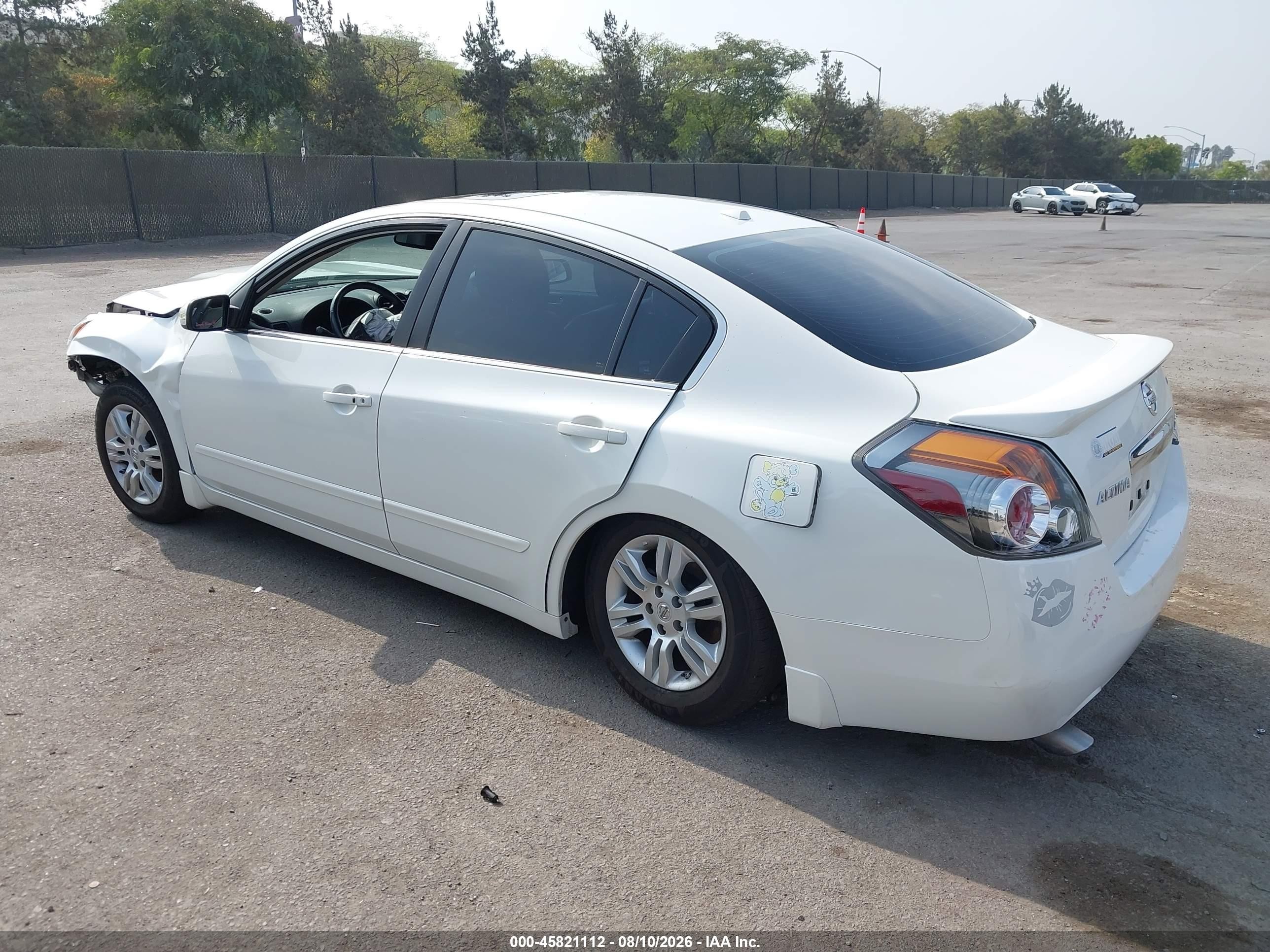 2011 Nissan Altima 2.5 S White vin: 1N4AL2AP0BN445420