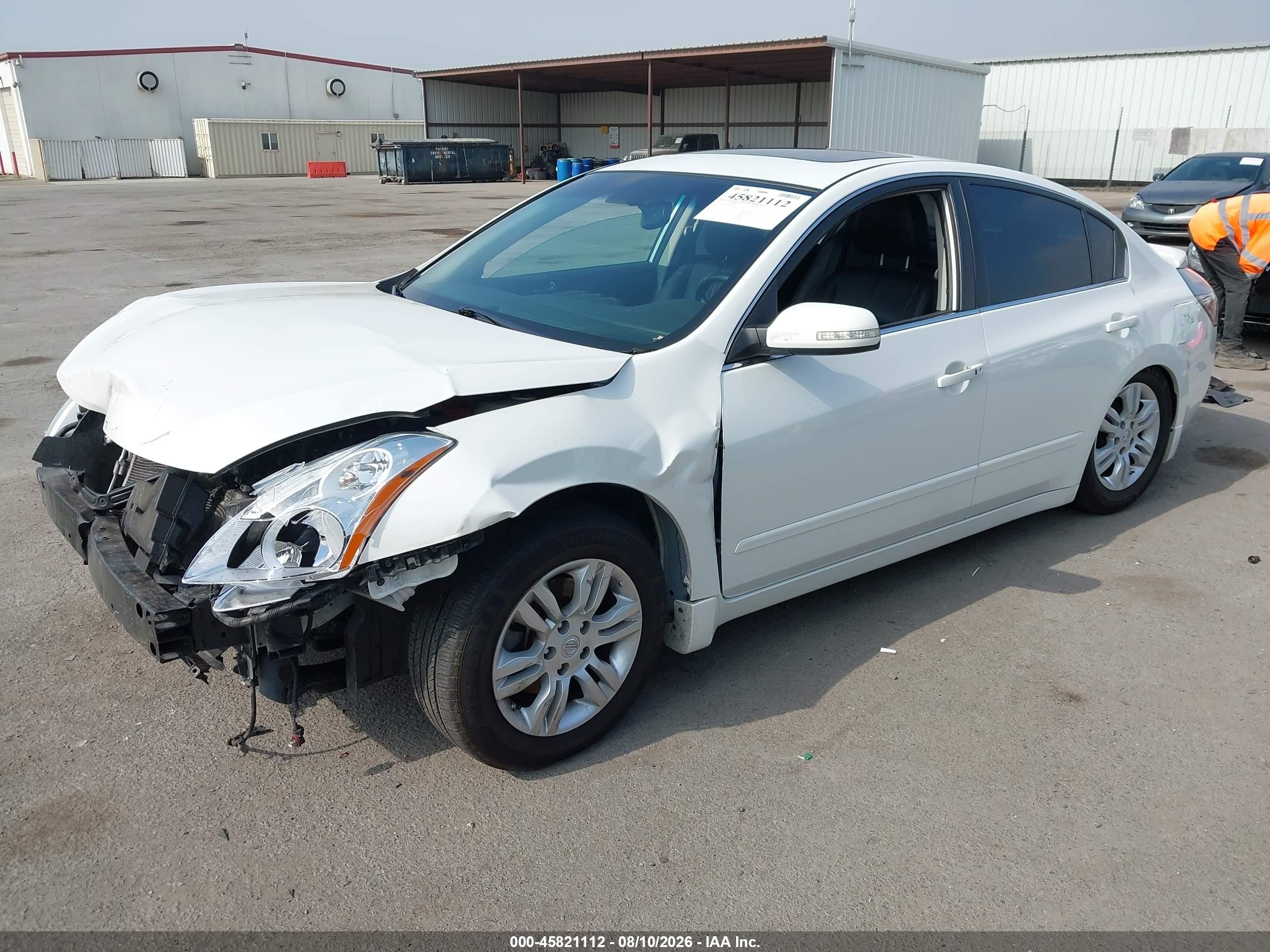 2011 Nissan Altima 2.5 S White vin: 1N4AL2AP0BN445420