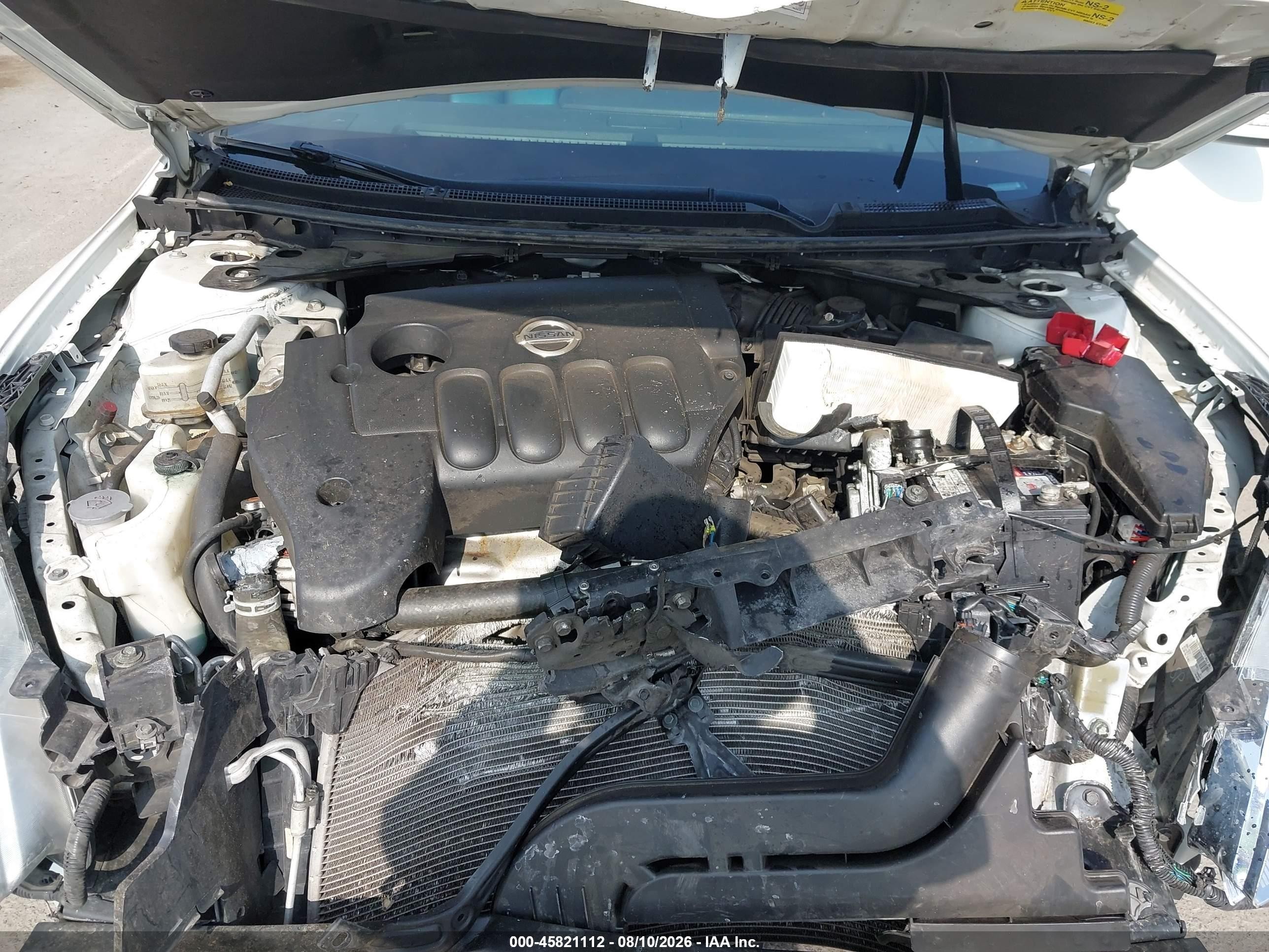 2011 Nissan Altima 2.5 S White vin: 1N4AL2AP0BN445420