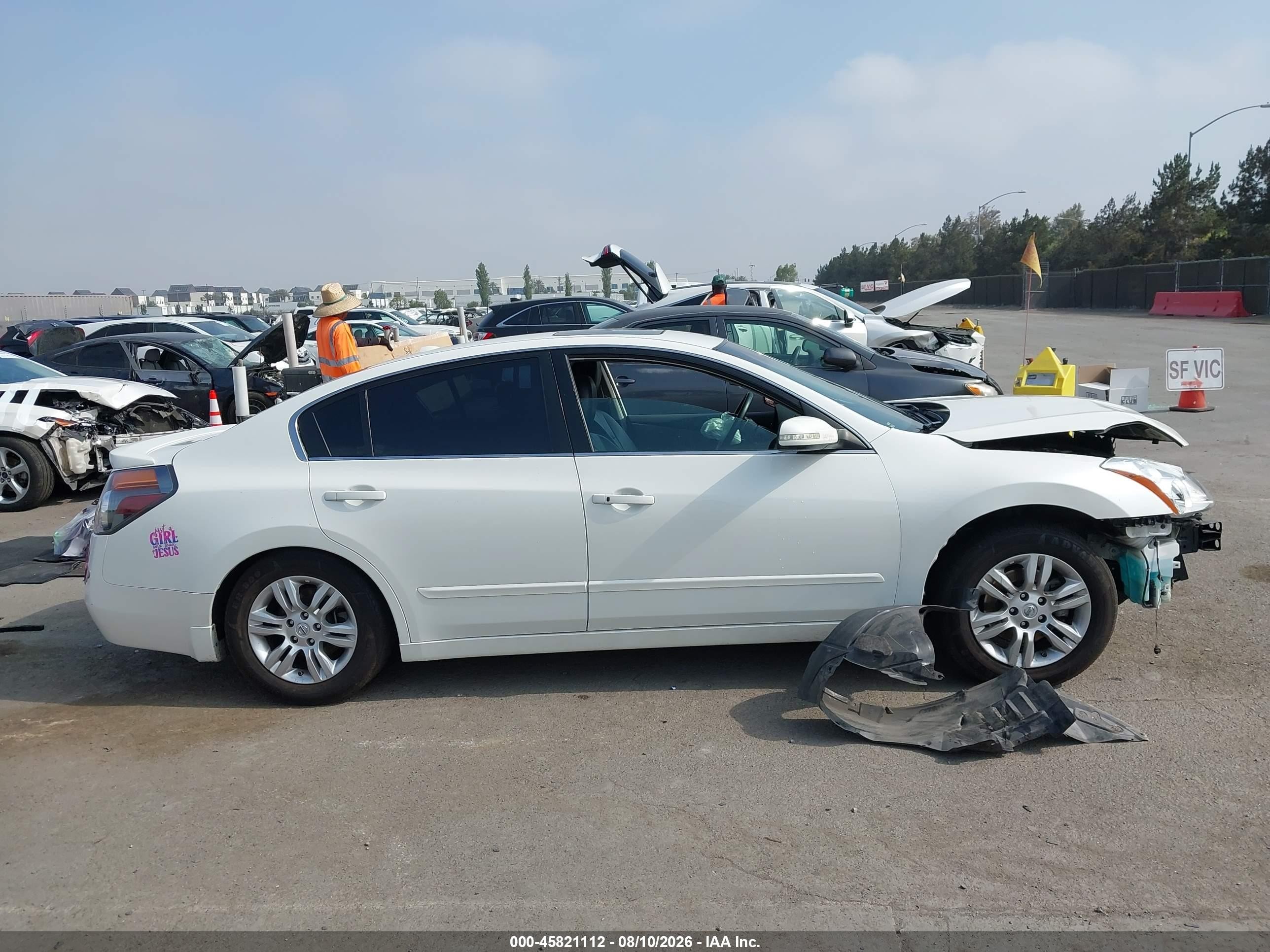 2011 Nissan Altima 2.5 S White vin: 1N4AL2AP0BN445420