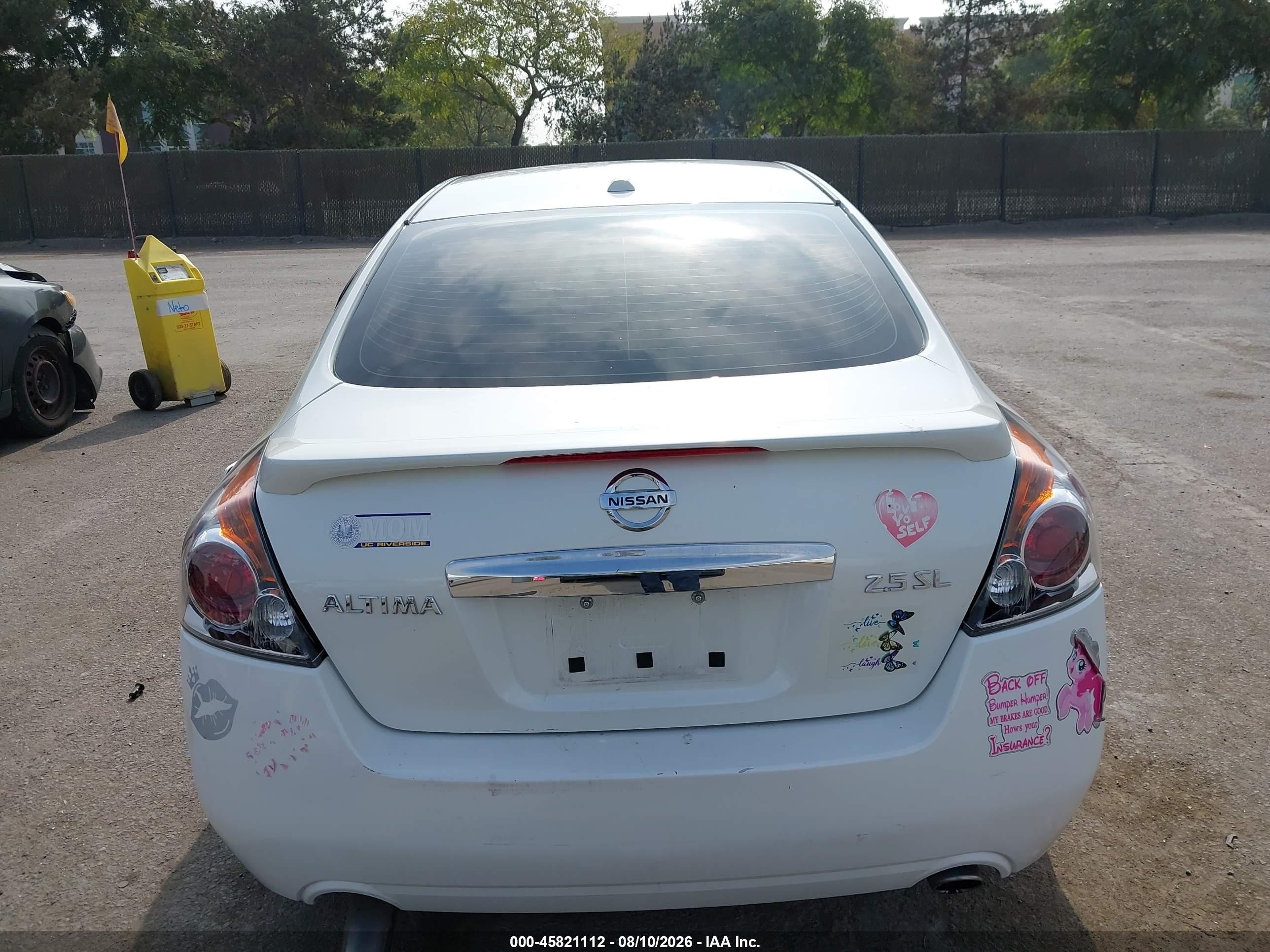 2011 Nissan Altima 2.5 S White vin: 1N4AL2AP0BN445420