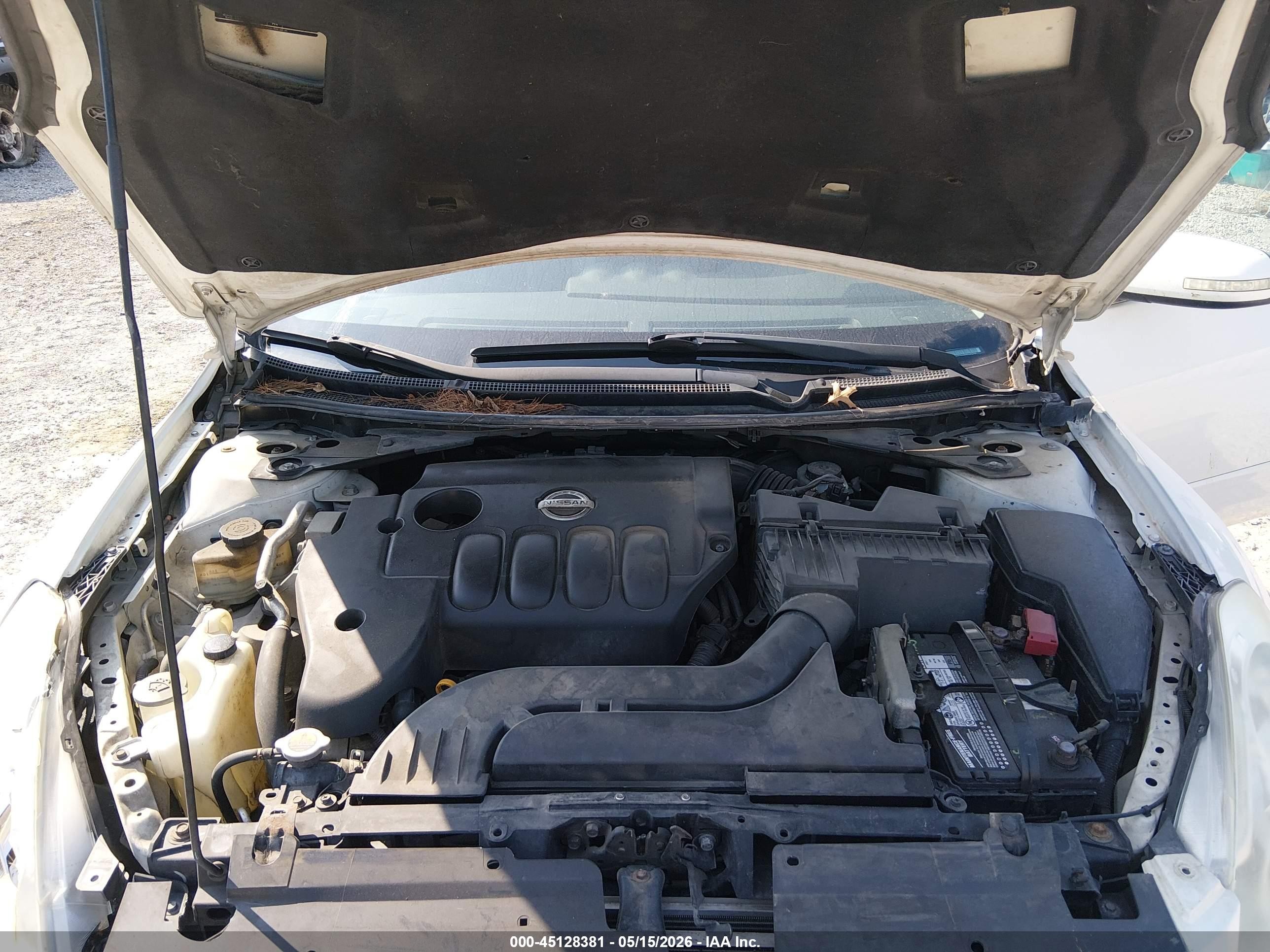 2012 Nissan Altima 2.5 S White vin: 1N4AL2AP0CC103477