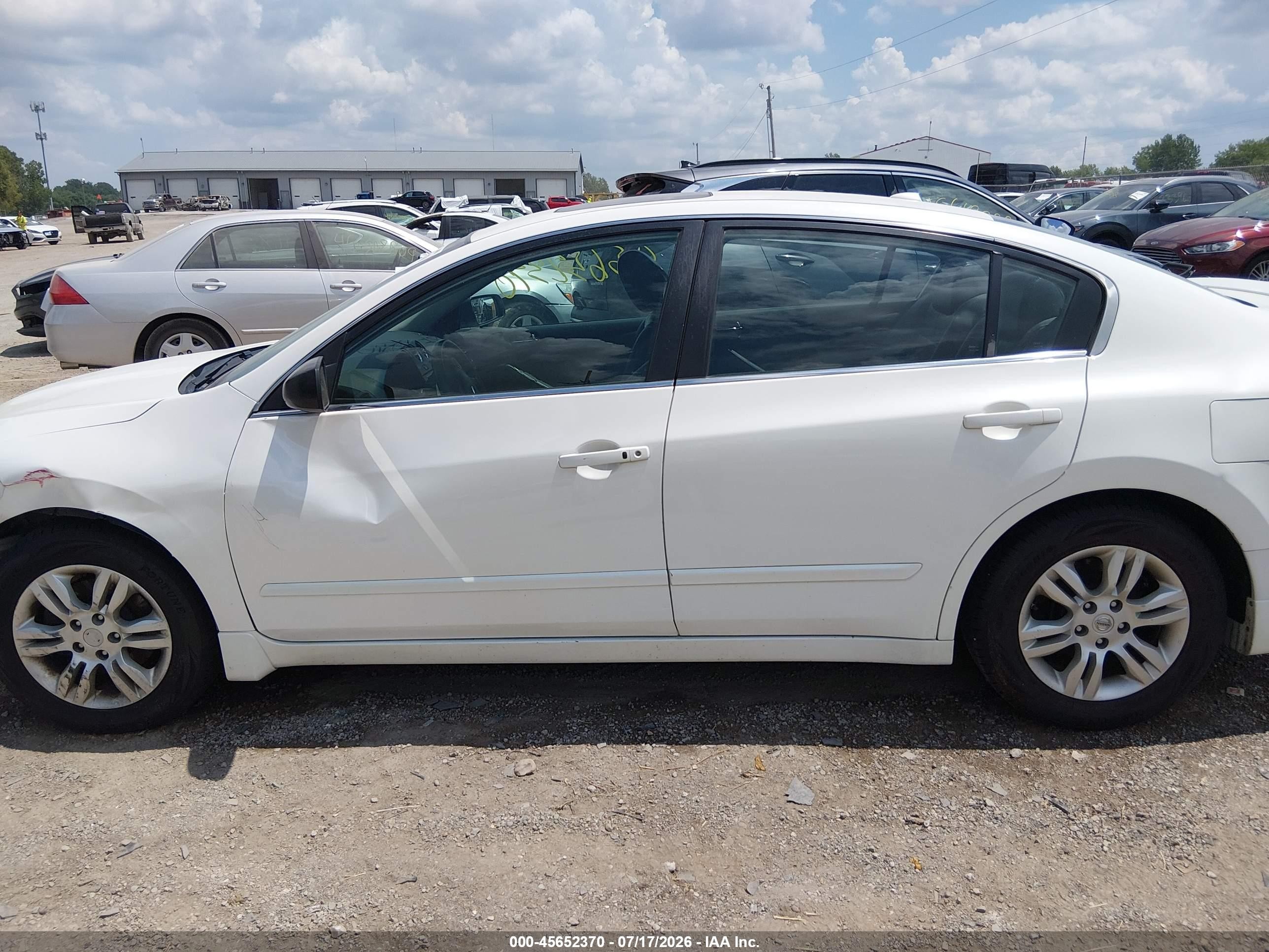 2012 Nissan Altima 2.5 S White vin: 1N4AL2AP0CC125270