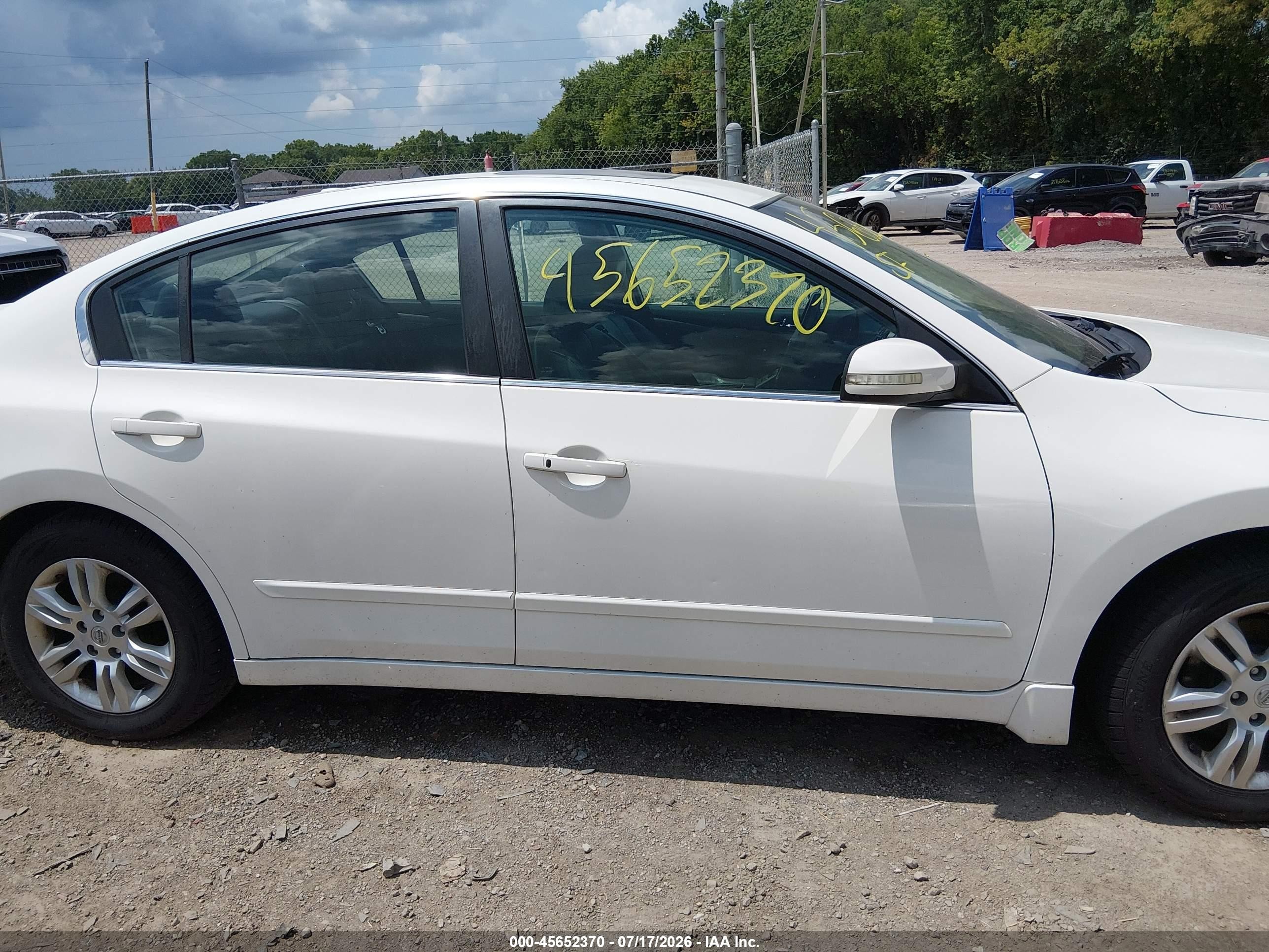 2012 Nissan Altima 2.5 S White vin: 1N4AL2AP0CC125270