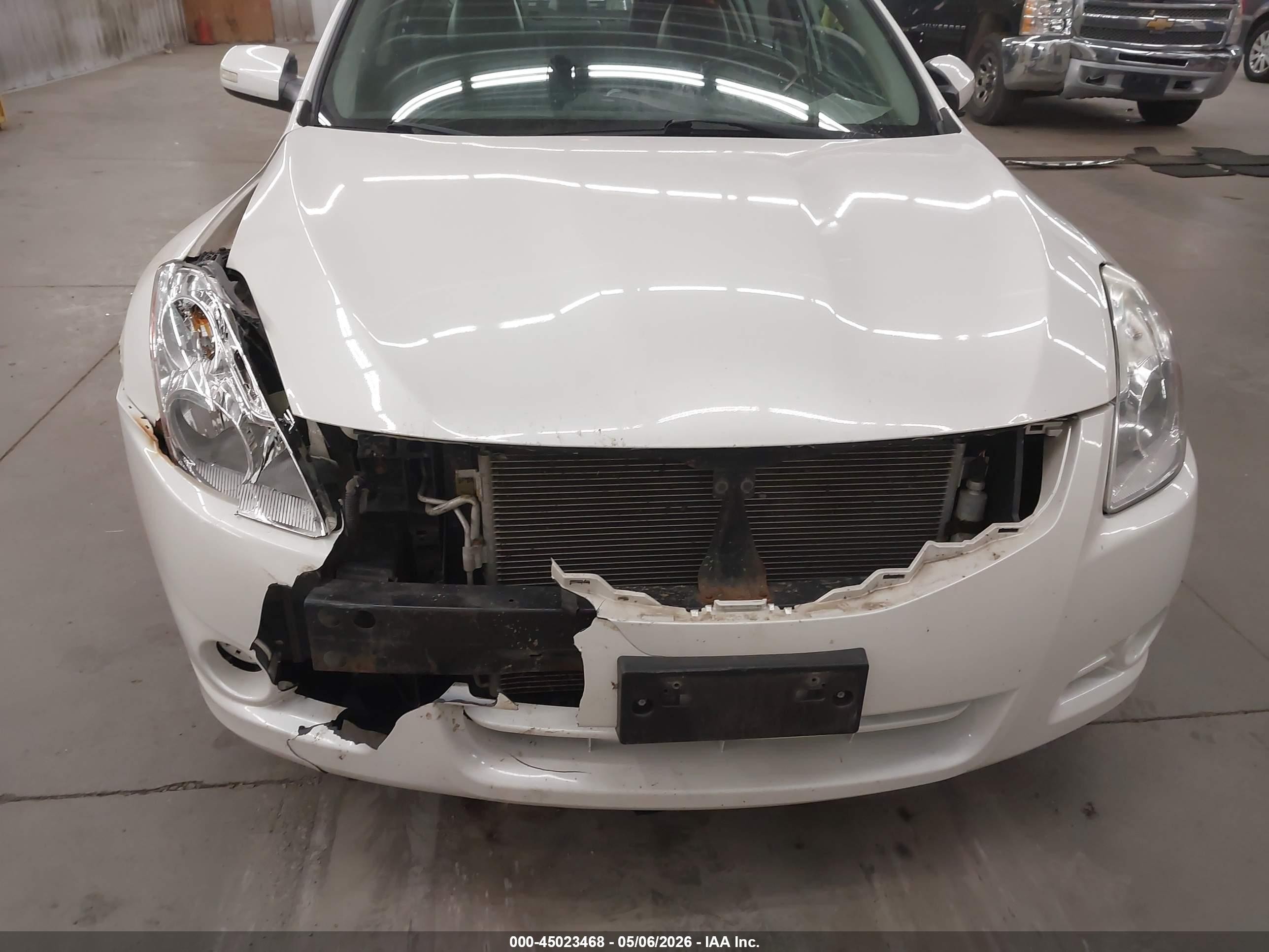 2012 Nissan Altima 2.5 S White vin: 1N4AL2AP0CC131067