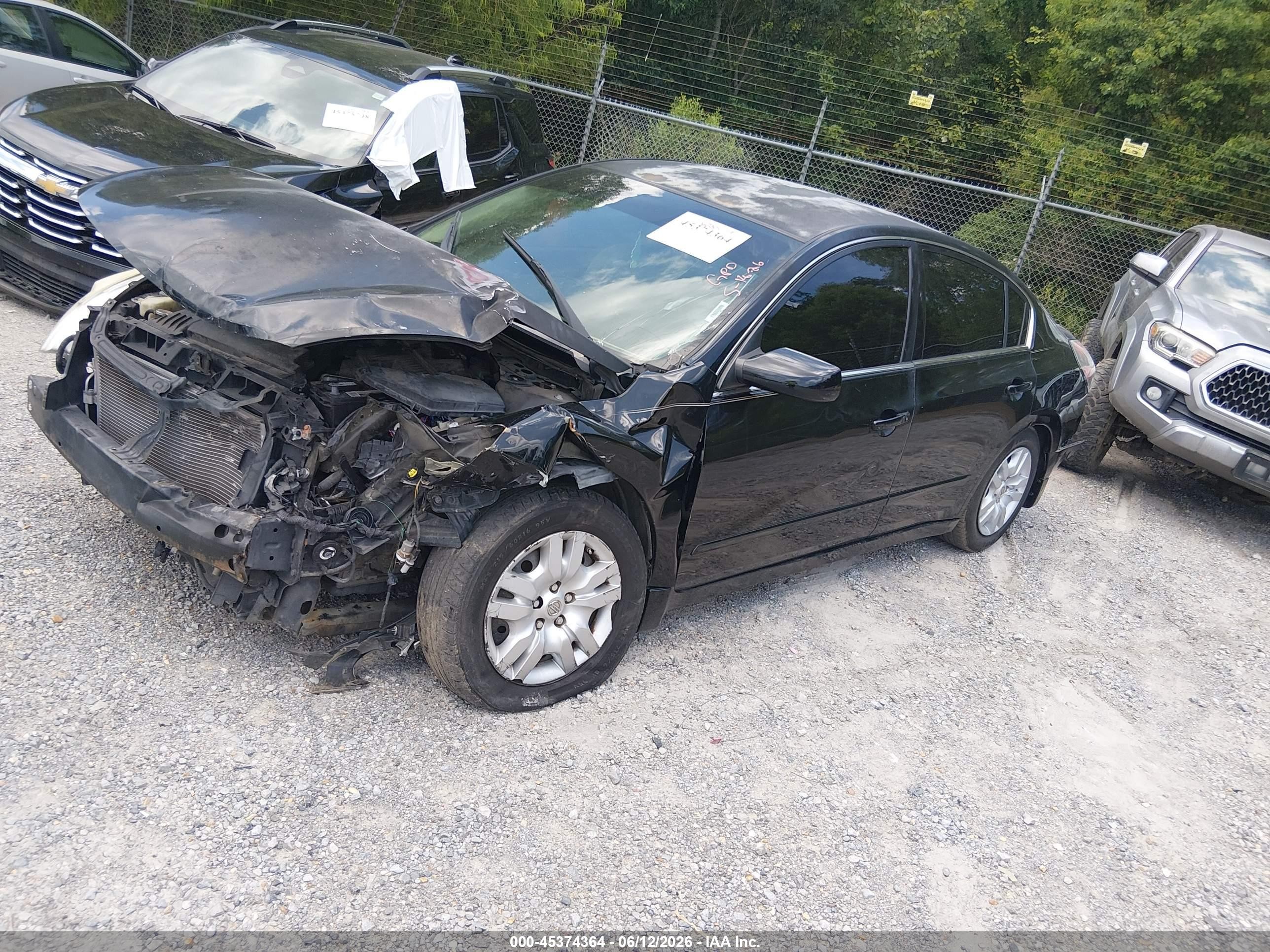 2012 Nissan Altima 2.5 S Black vin: 1N4AL2AP0CC143333