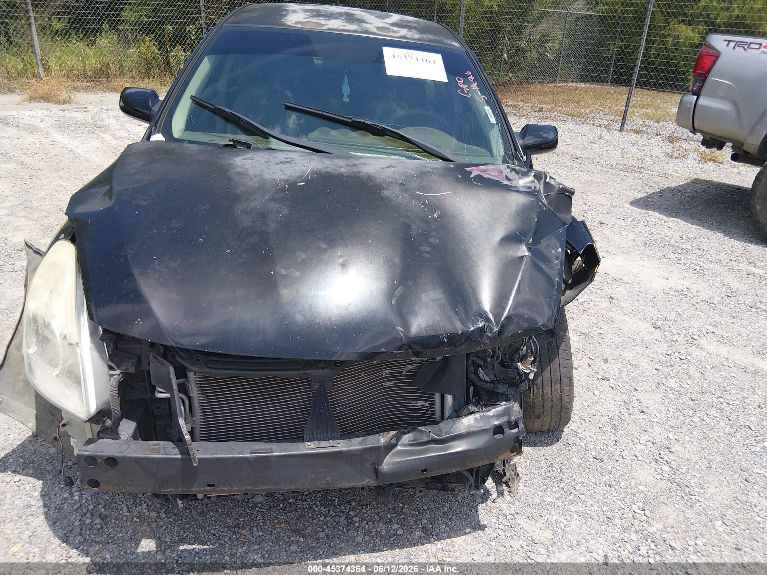 2012 Nissan Altima 2.5 S Black vin: 1N4AL2AP0CC143333