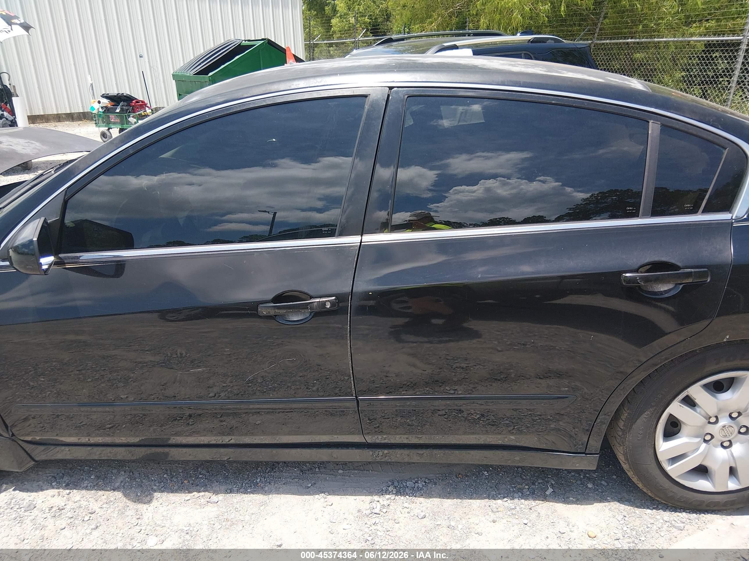 2012 Nissan Altima 2.5 S Black vin: 1N4AL2AP0CC143333