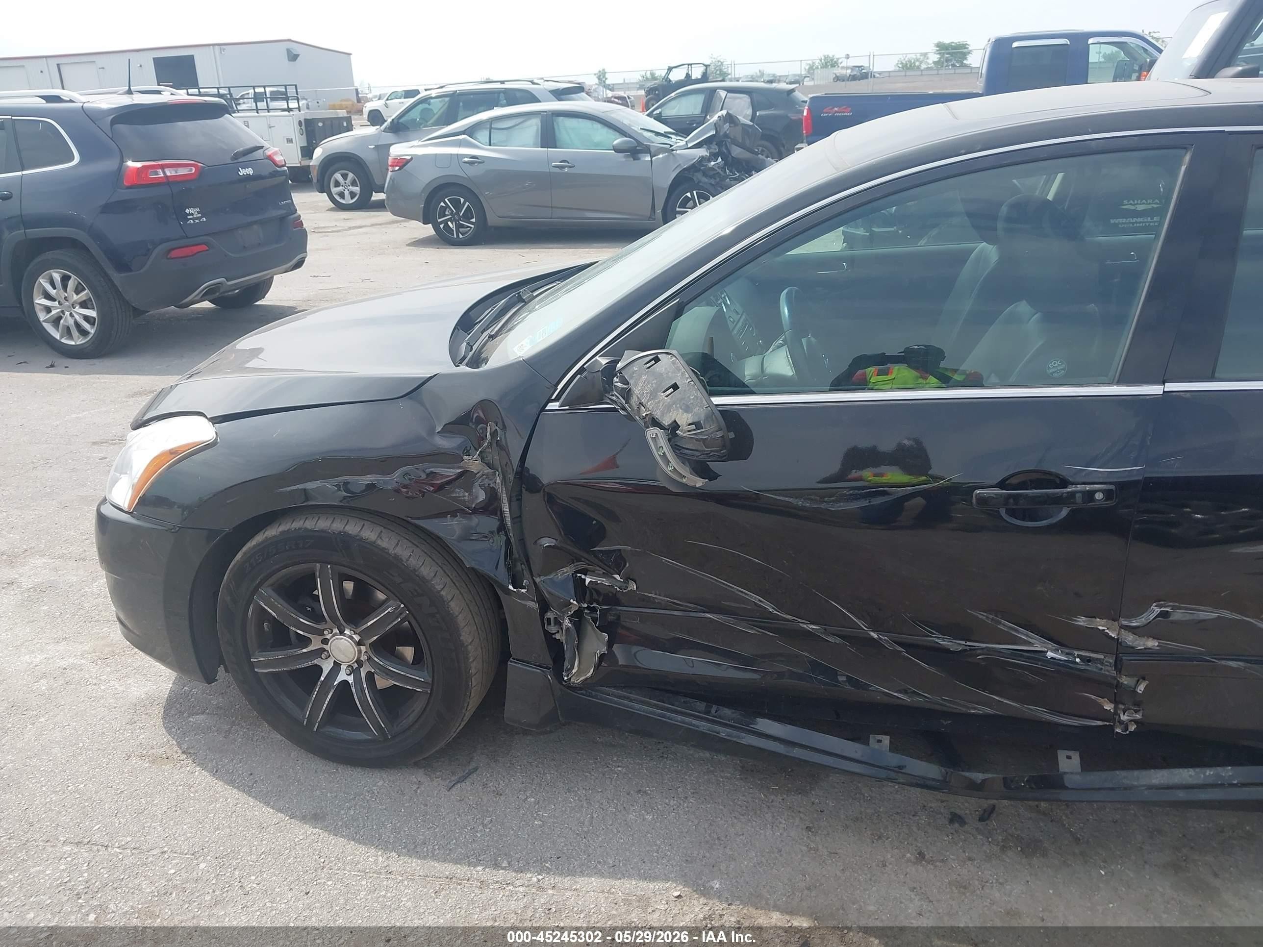 2012 Nissan Altima 2.5 S Black vin: 1N4AL2AP0CC215650