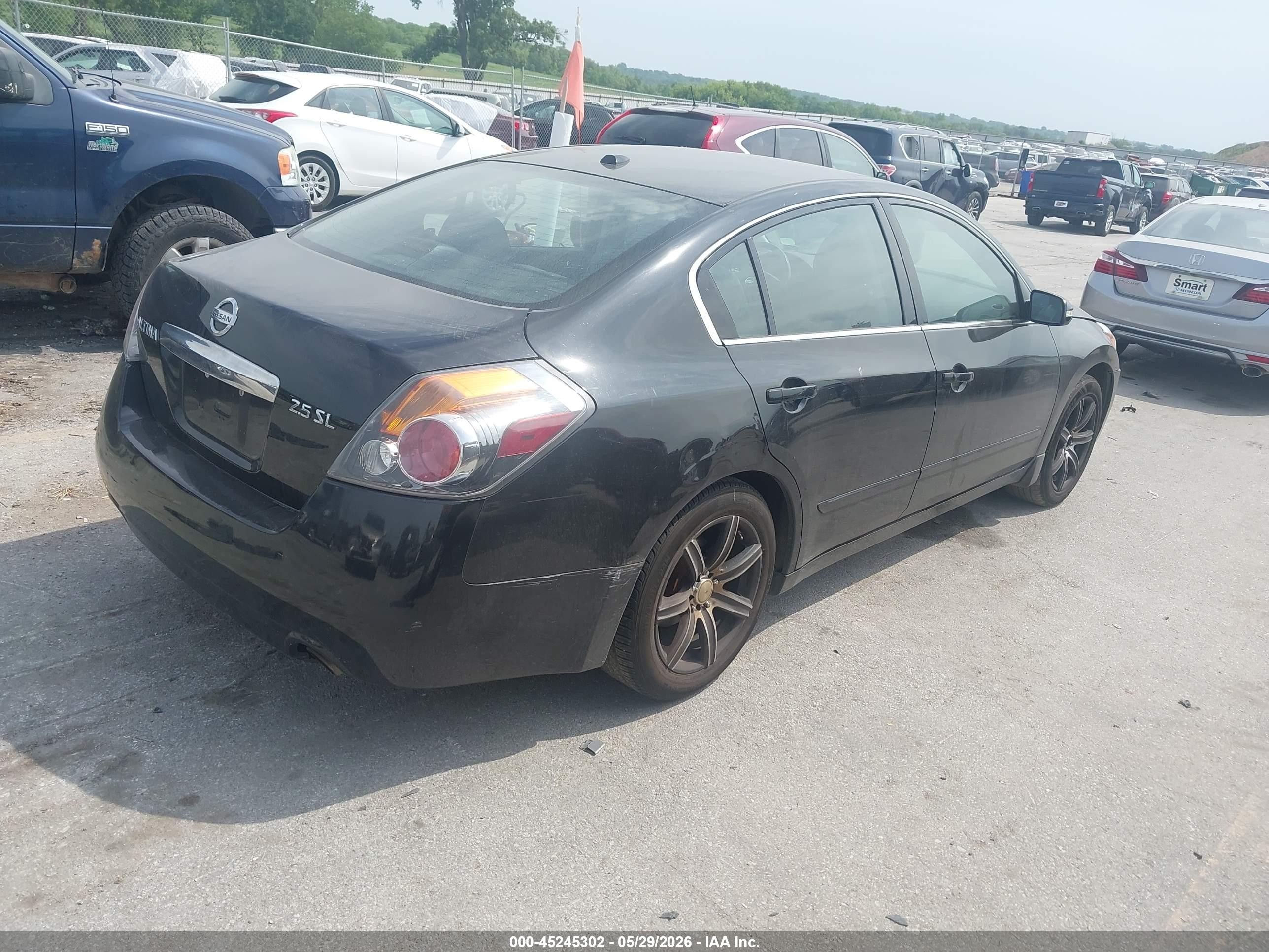2012 Nissan Altima 2.5 S Black vin: 1N4AL2AP0CC215650