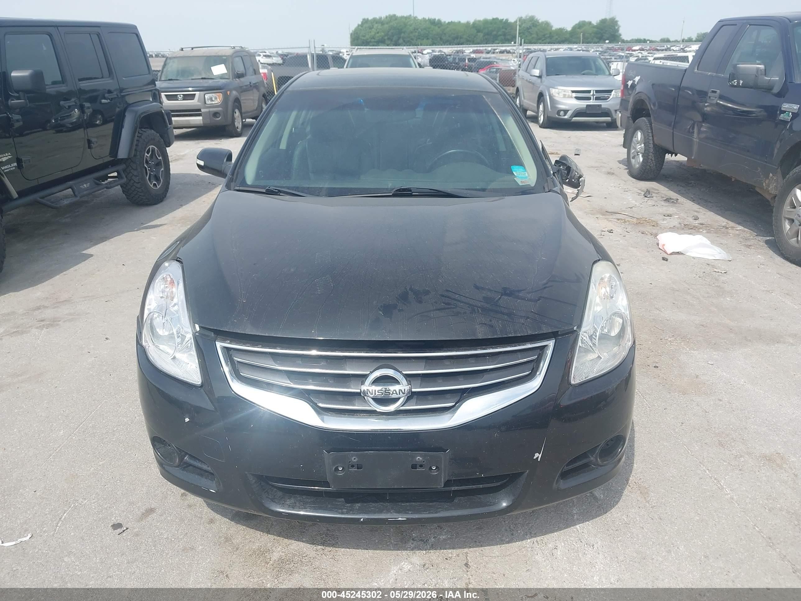 2012 Nissan Altima 2.5 S Black vin: 1N4AL2AP0CC215650
