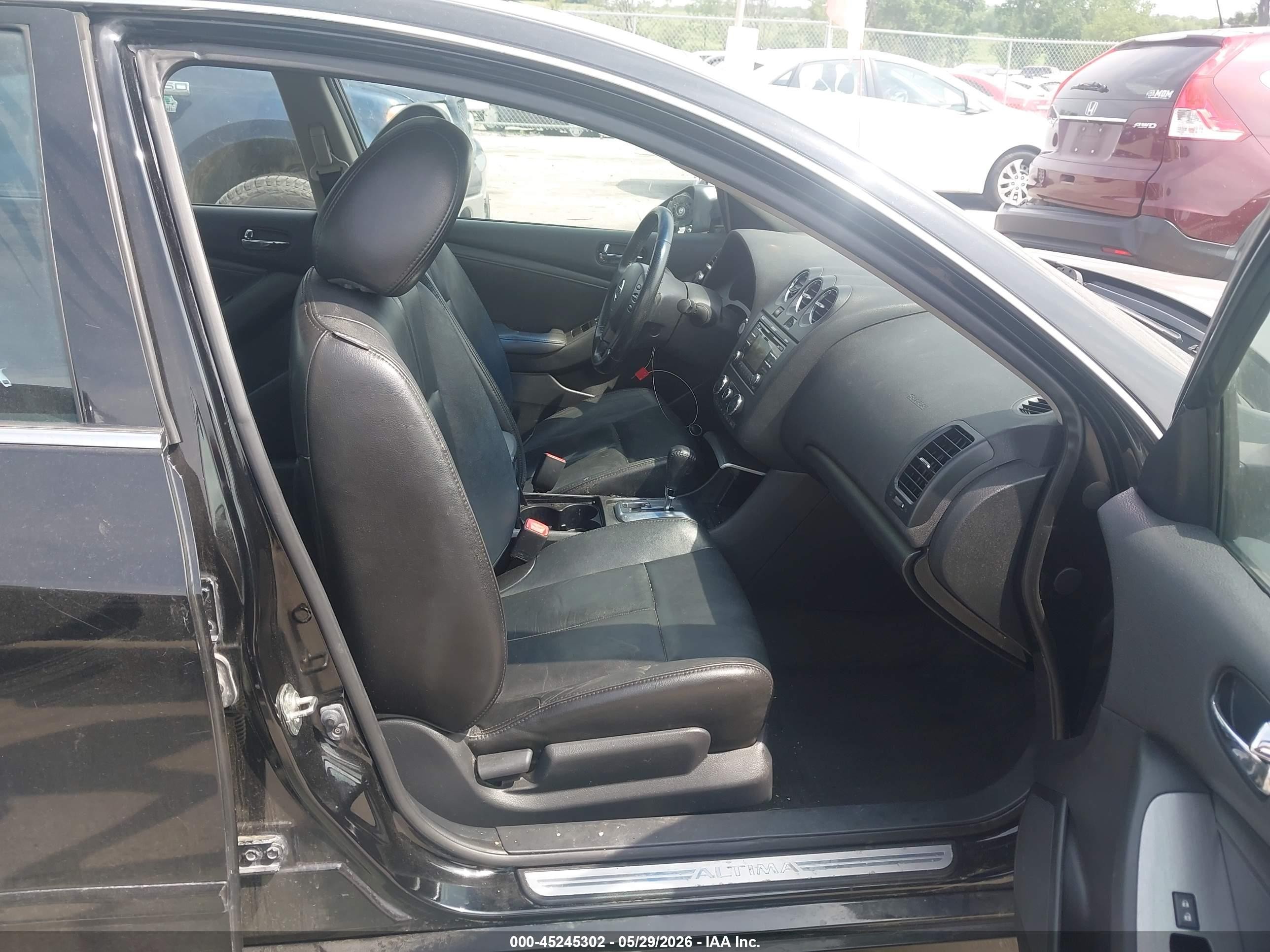 2012 Nissan Altima 2.5 S Black vin: 1N4AL2AP0CC215650