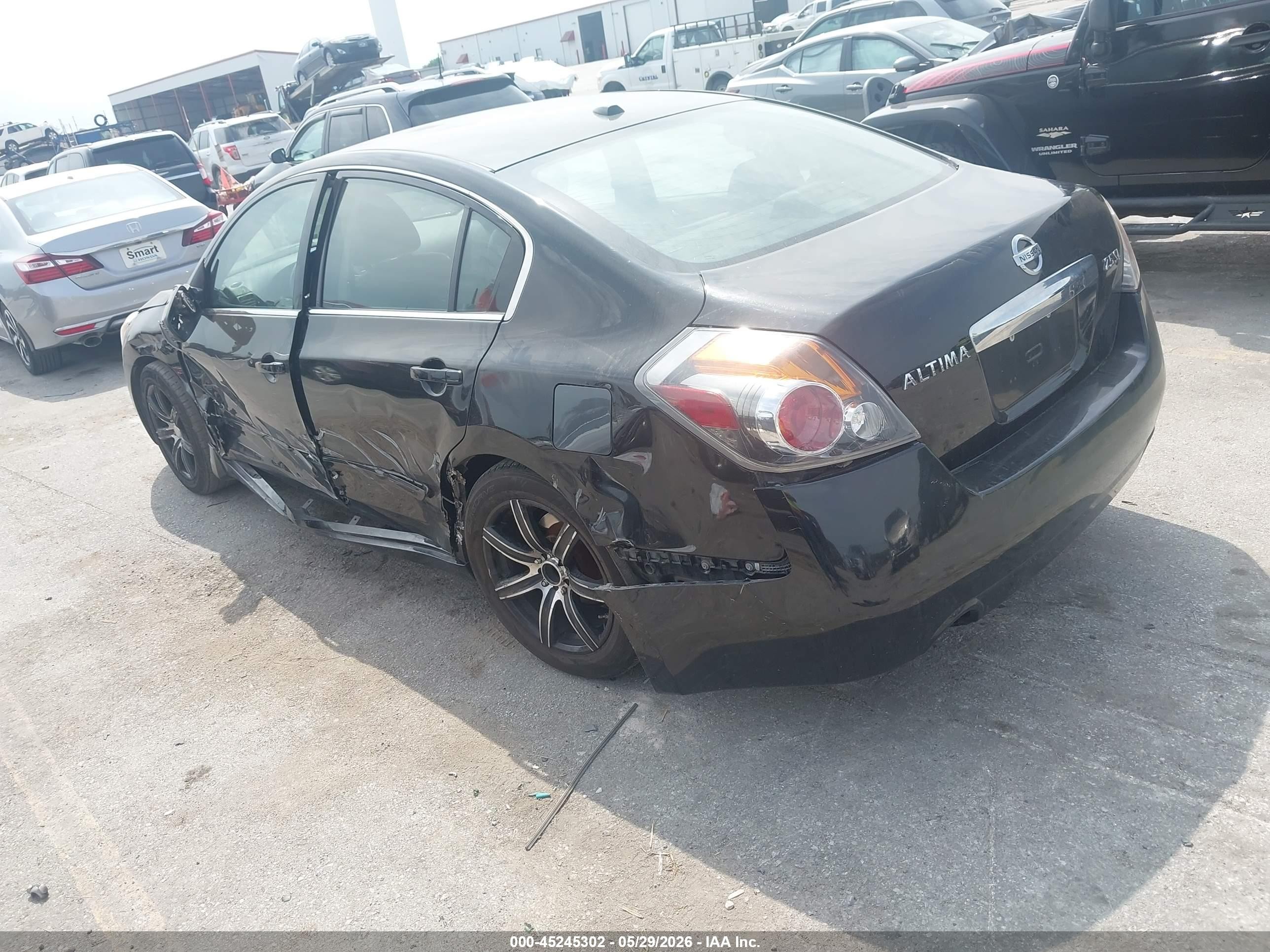 2012 Nissan Altima 2.5 S Black vin: 1N4AL2AP0CC215650