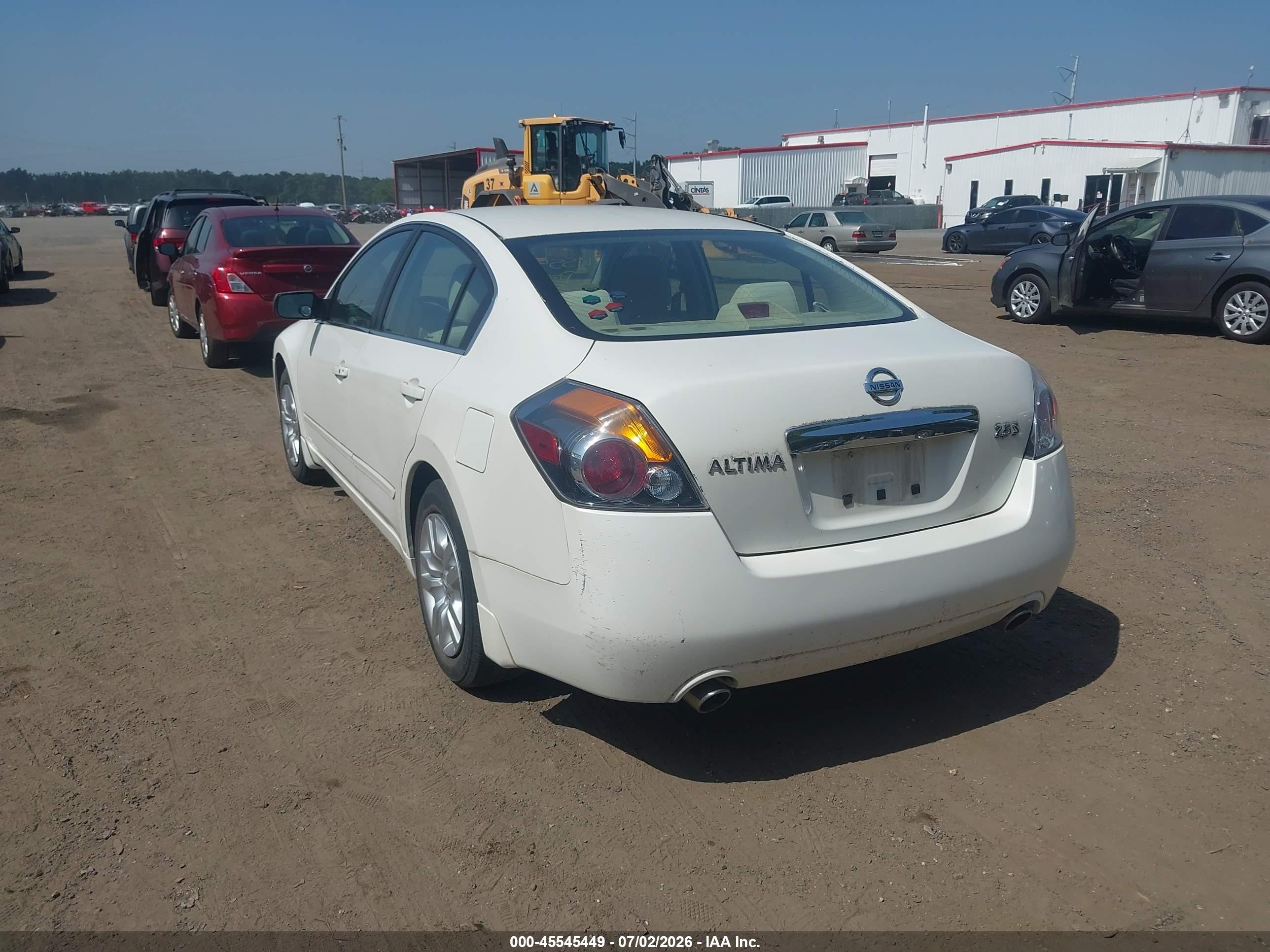 2012 Nissan Altima 2.5 S White vin: 1N4AL2AP0CN407073