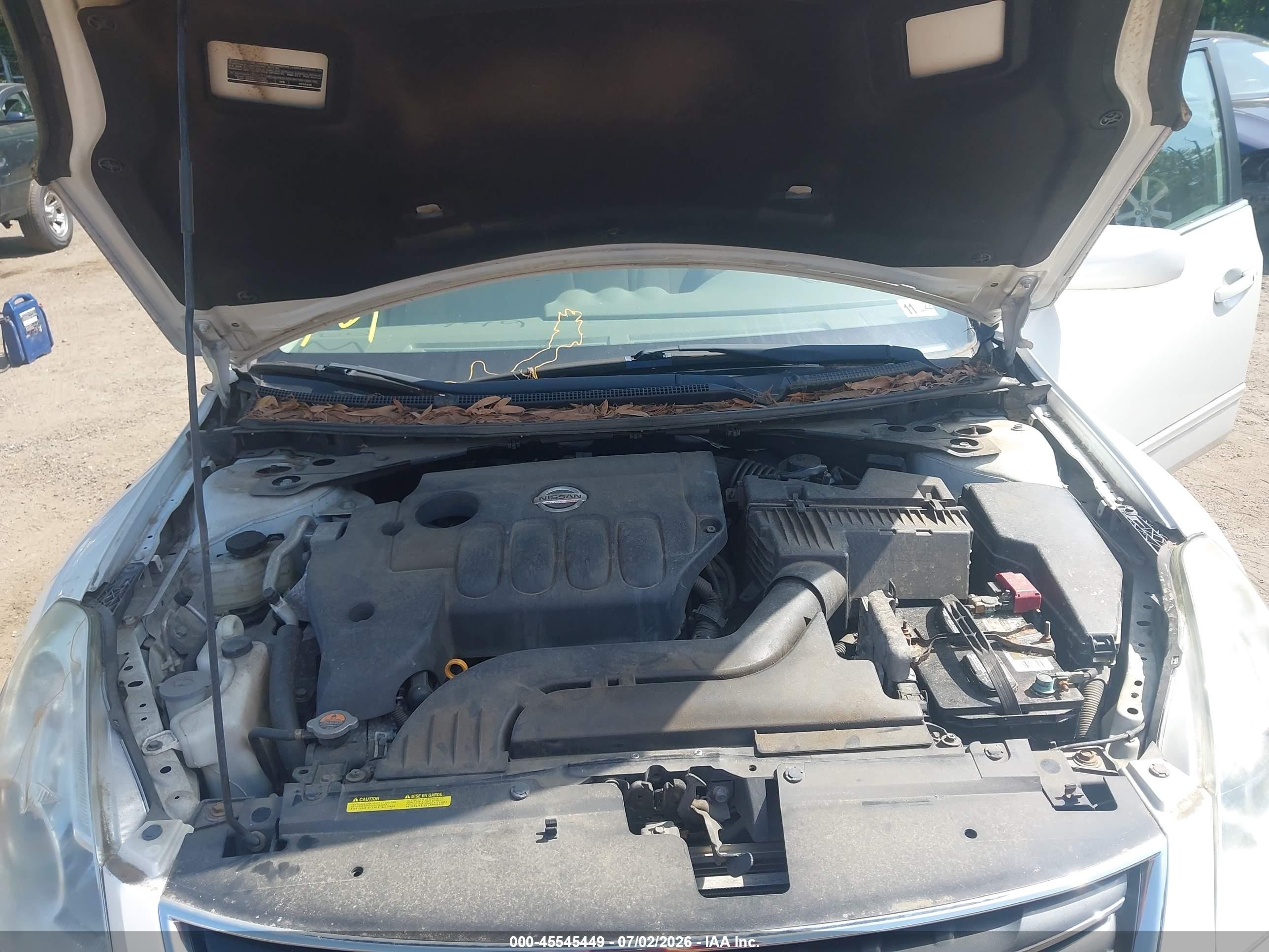 2012 Nissan Altima 2.5 S White vin: 1N4AL2AP0CN407073
