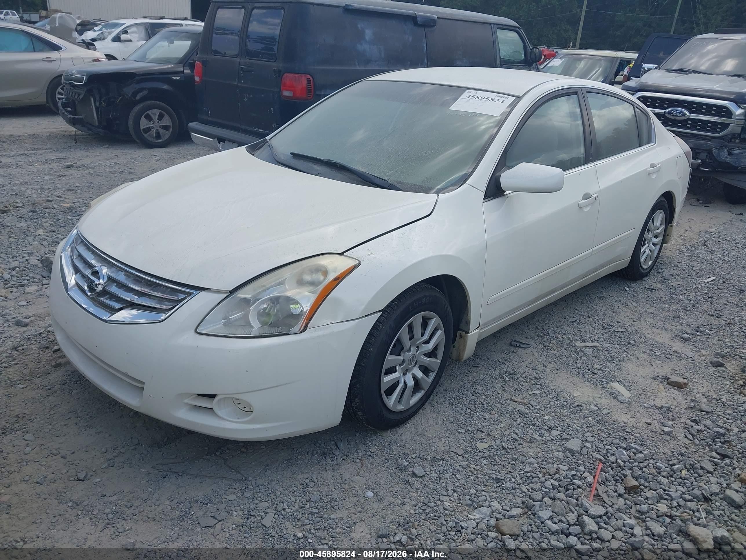 2012 Nissan Altima 2.5 S White vin: 1N4AL2AP0CN416386