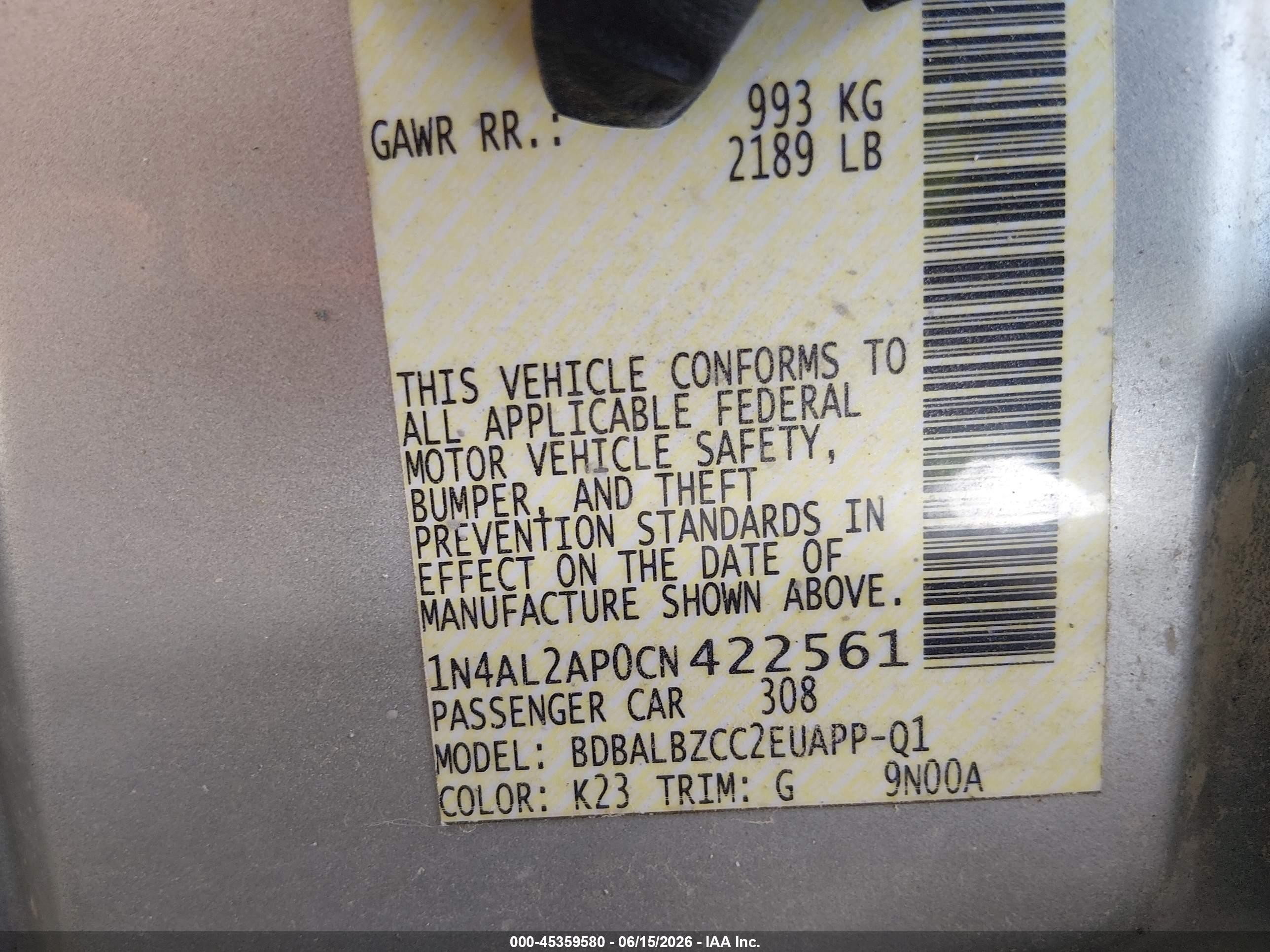 2012 Nissan Altima 2.5 S Silver vin: 1N4AL2AP0CN422561