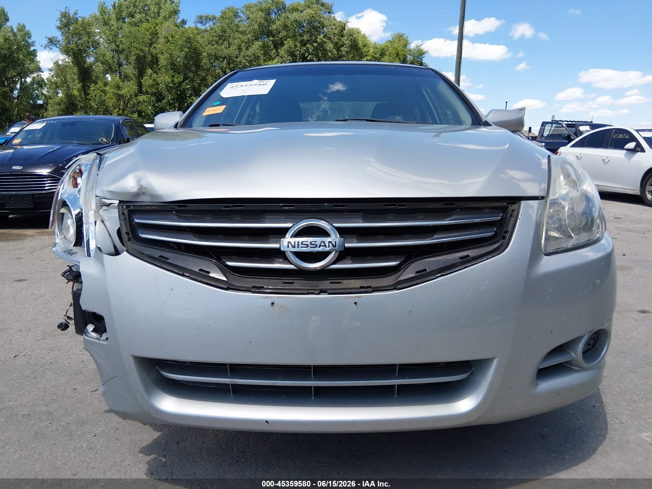 2012 Nissan Altima 2.5 S Silver vin: 1N4AL2AP0CN422561