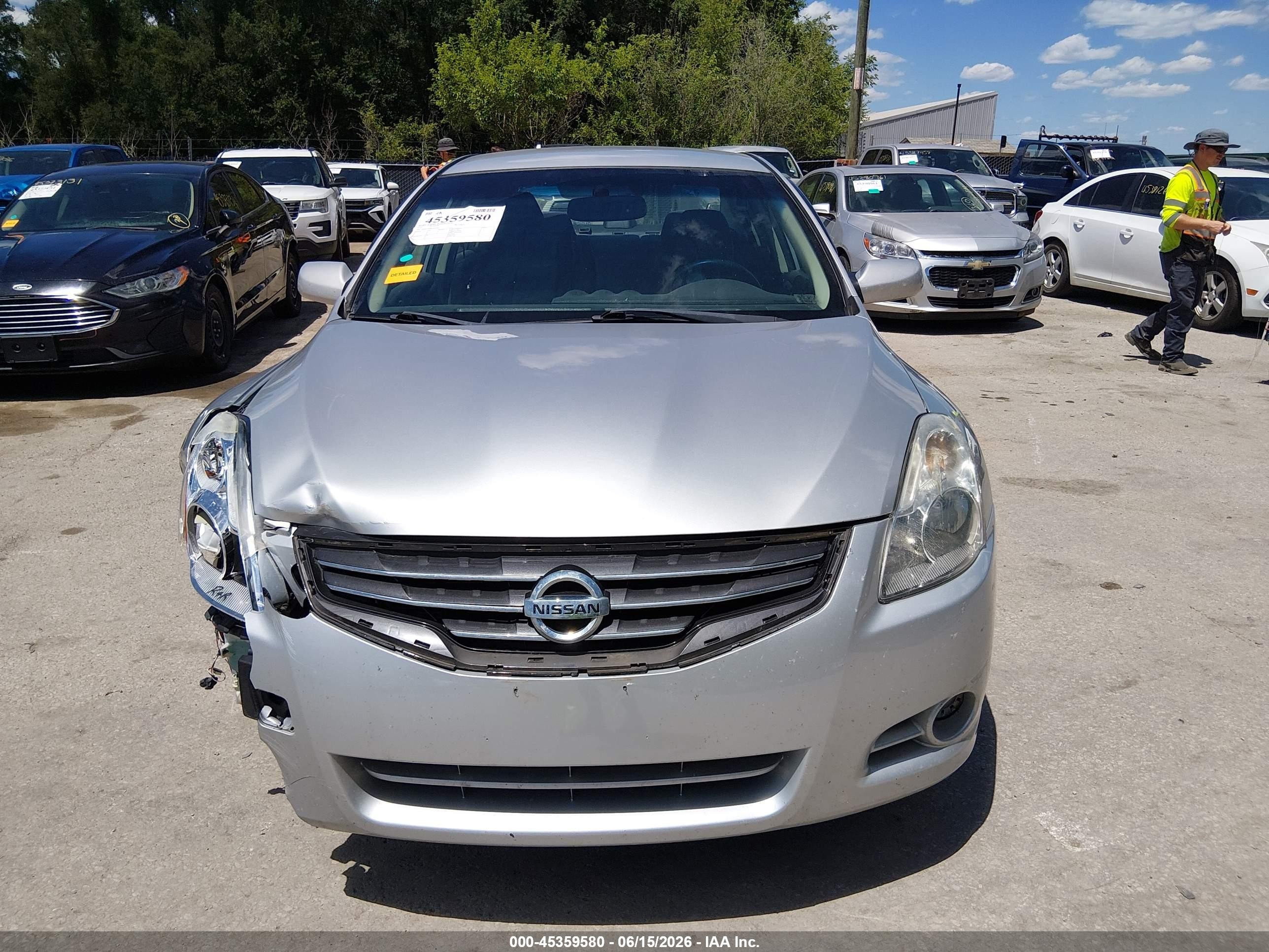 2012 Nissan Altima 2.5 S Silver vin: 1N4AL2AP0CN422561