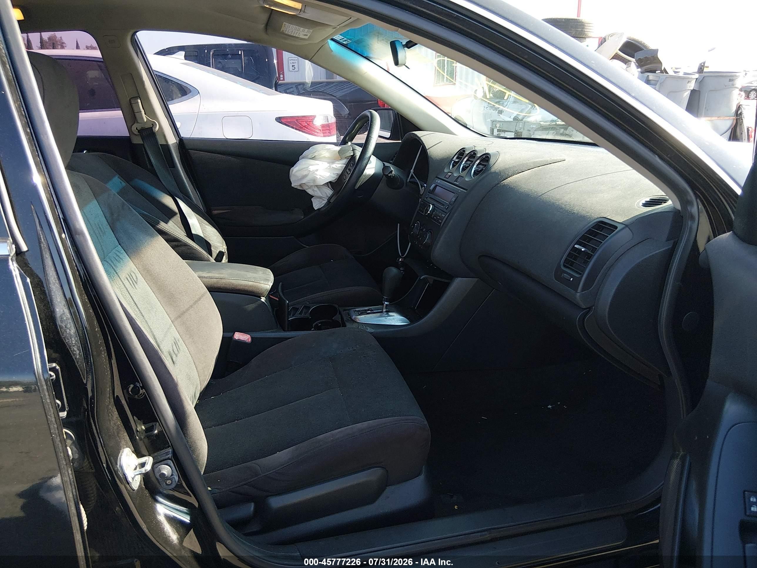 2012 Nissan Altima 2.5 S Black vin: 1N4AL2AP0CN455172