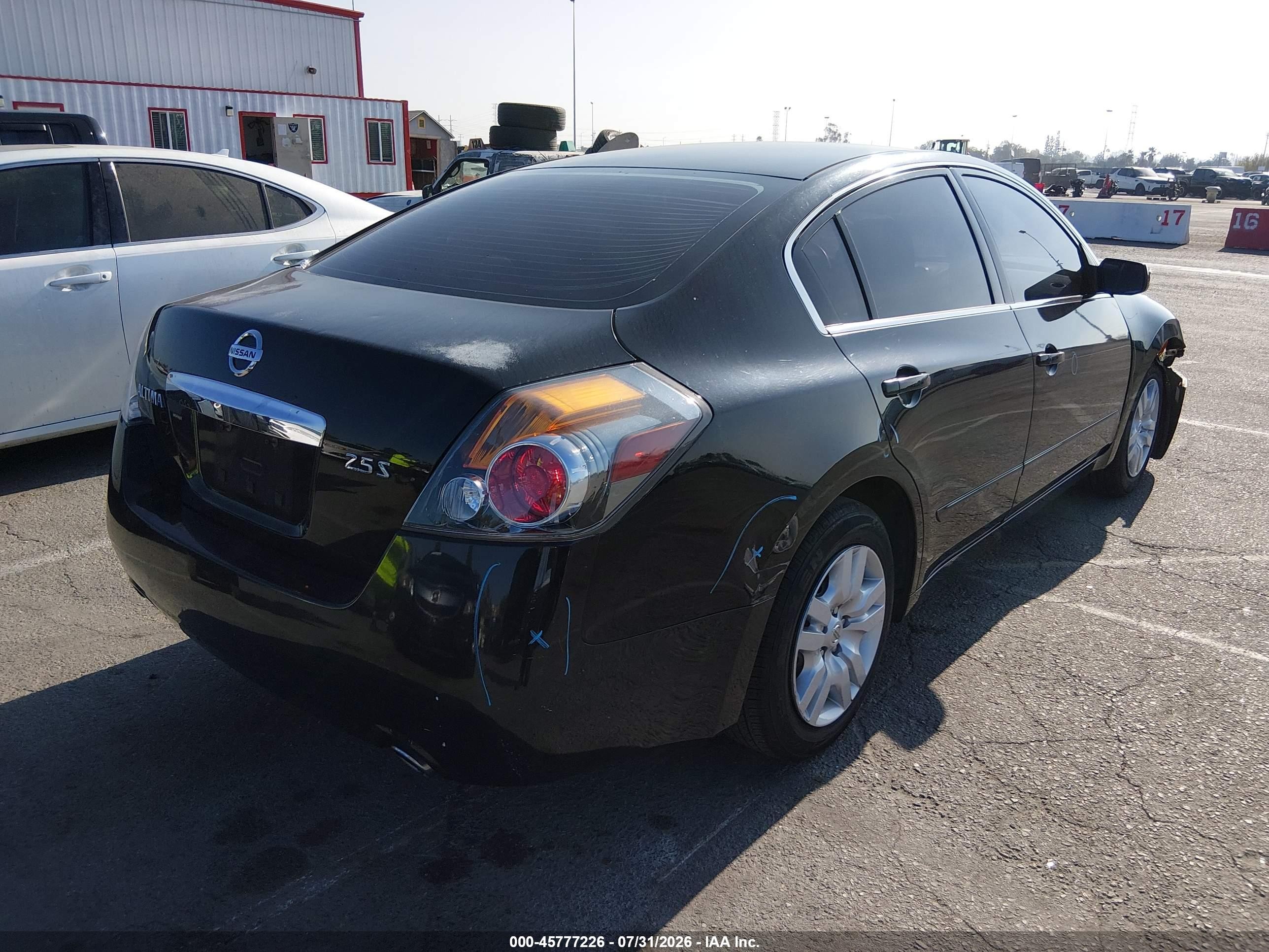 2012 Nissan Altima 2.5 S Black vin: 1N4AL2AP0CN455172