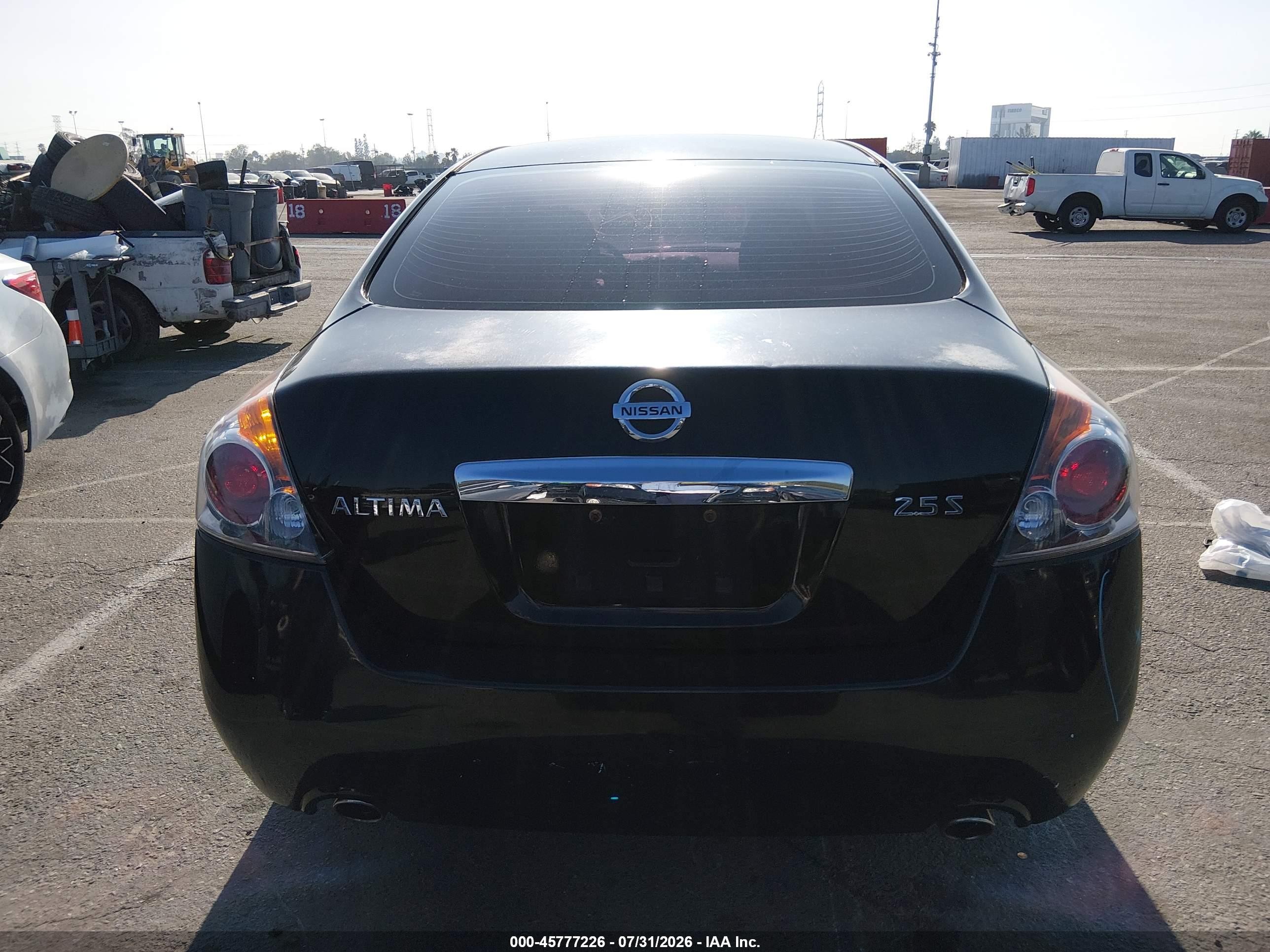 2012 Nissan Altima 2.5 S Black vin: 1N4AL2AP0CN455172