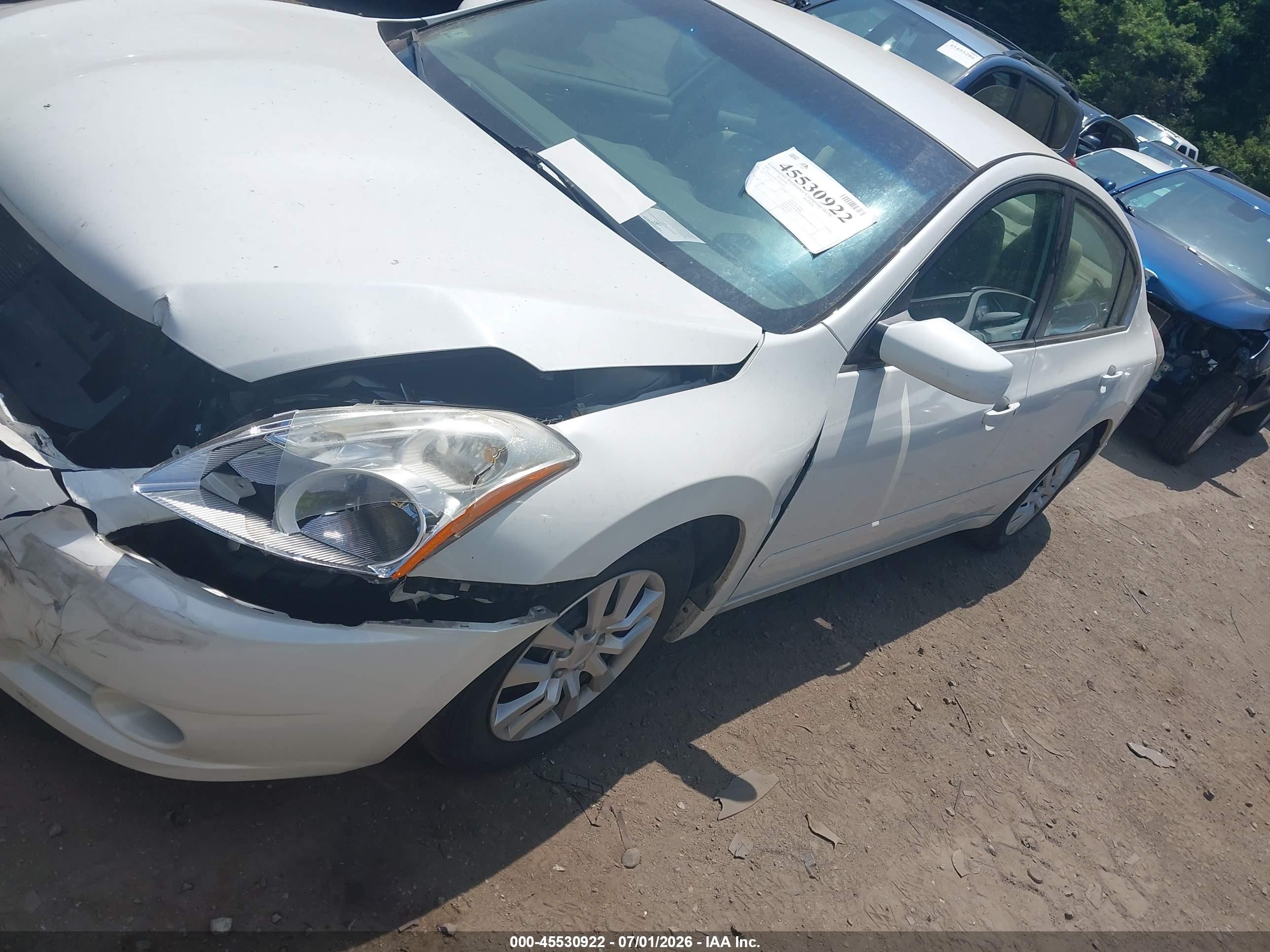 2012 Nissan Altima 2.5 S White vin: 1N4AL2AP0CN460226