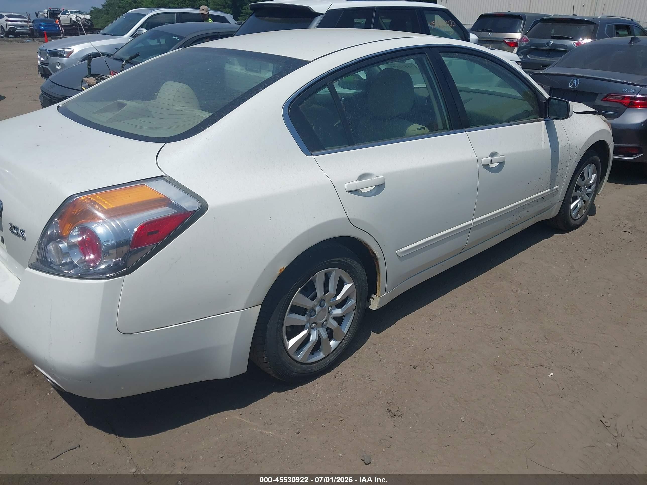 2012 Nissan Altima 2.5 S White vin: 1N4AL2AP0CN460226
