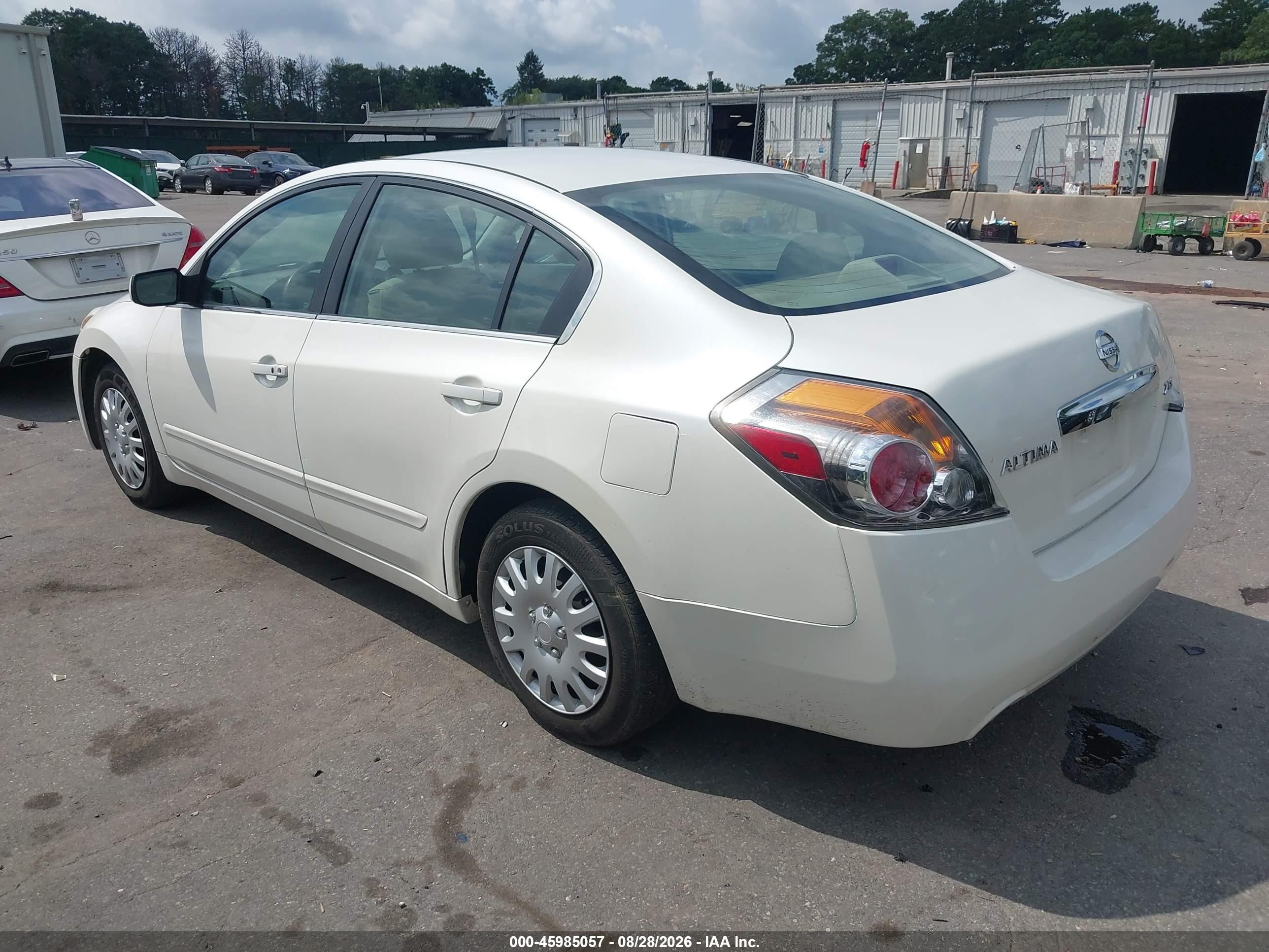 2012 Nissan Altima 2.5 S White vin: 1N4AL2AP0CN460632