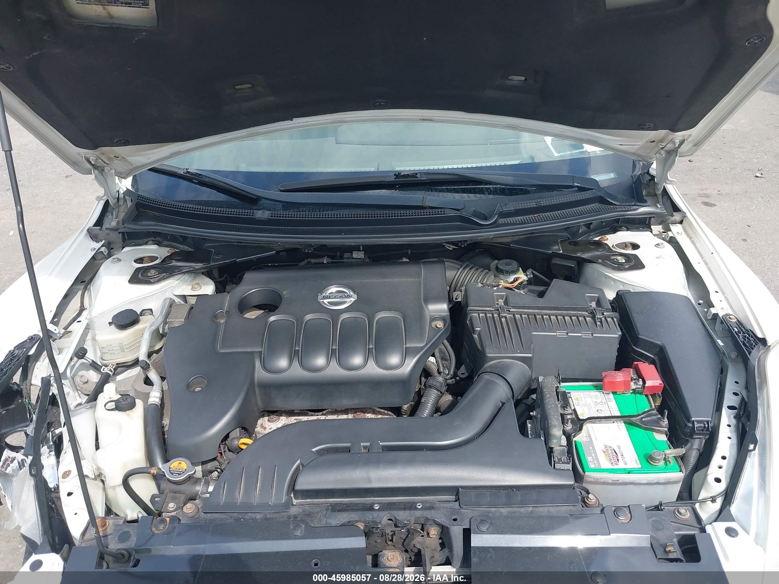 2012 Nissan Altima 2.5 S White vin: 1N4AL2AP0CN460632