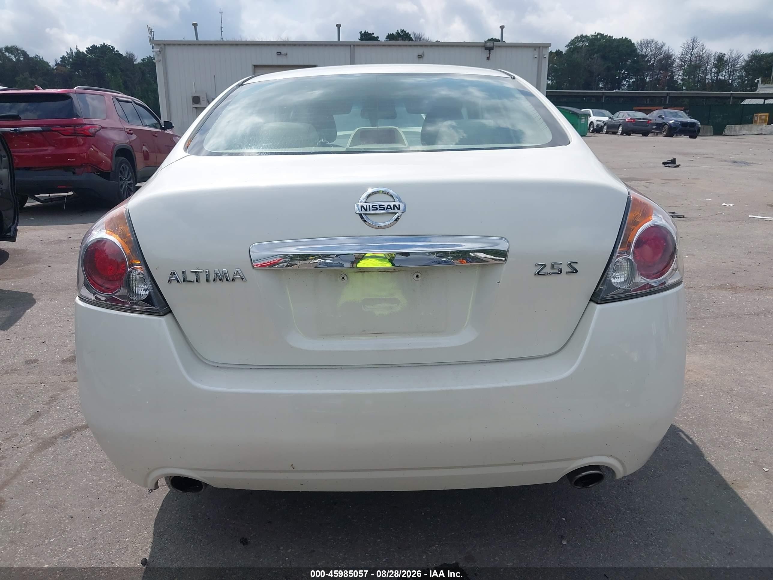 2012 Nissan Altima 2.5 S White vin: 1N4AL2AP0CN460632