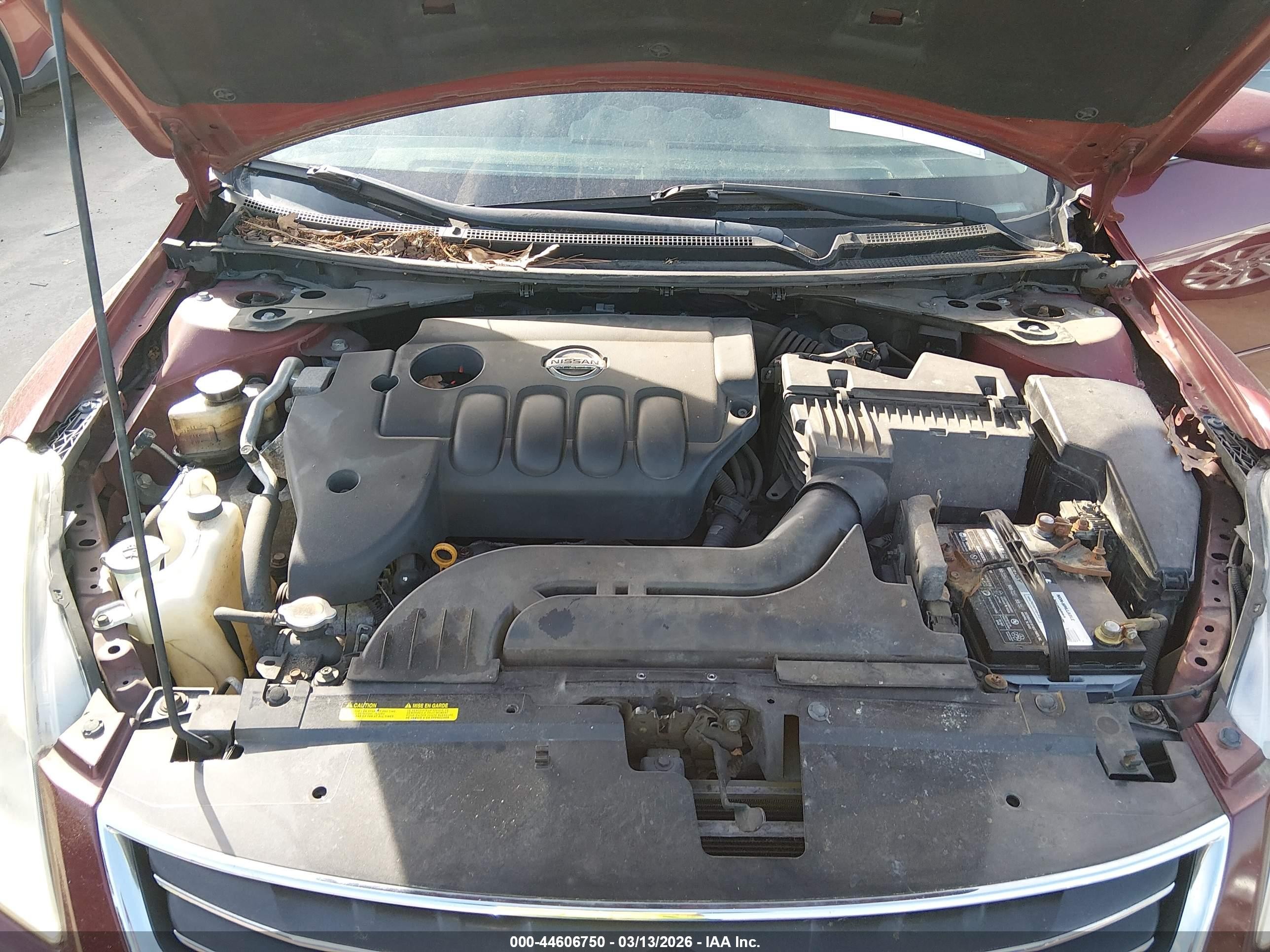 2012 Nissan Altima 2.5 S Burgundy vin: 1N4AL2AP0CN470853